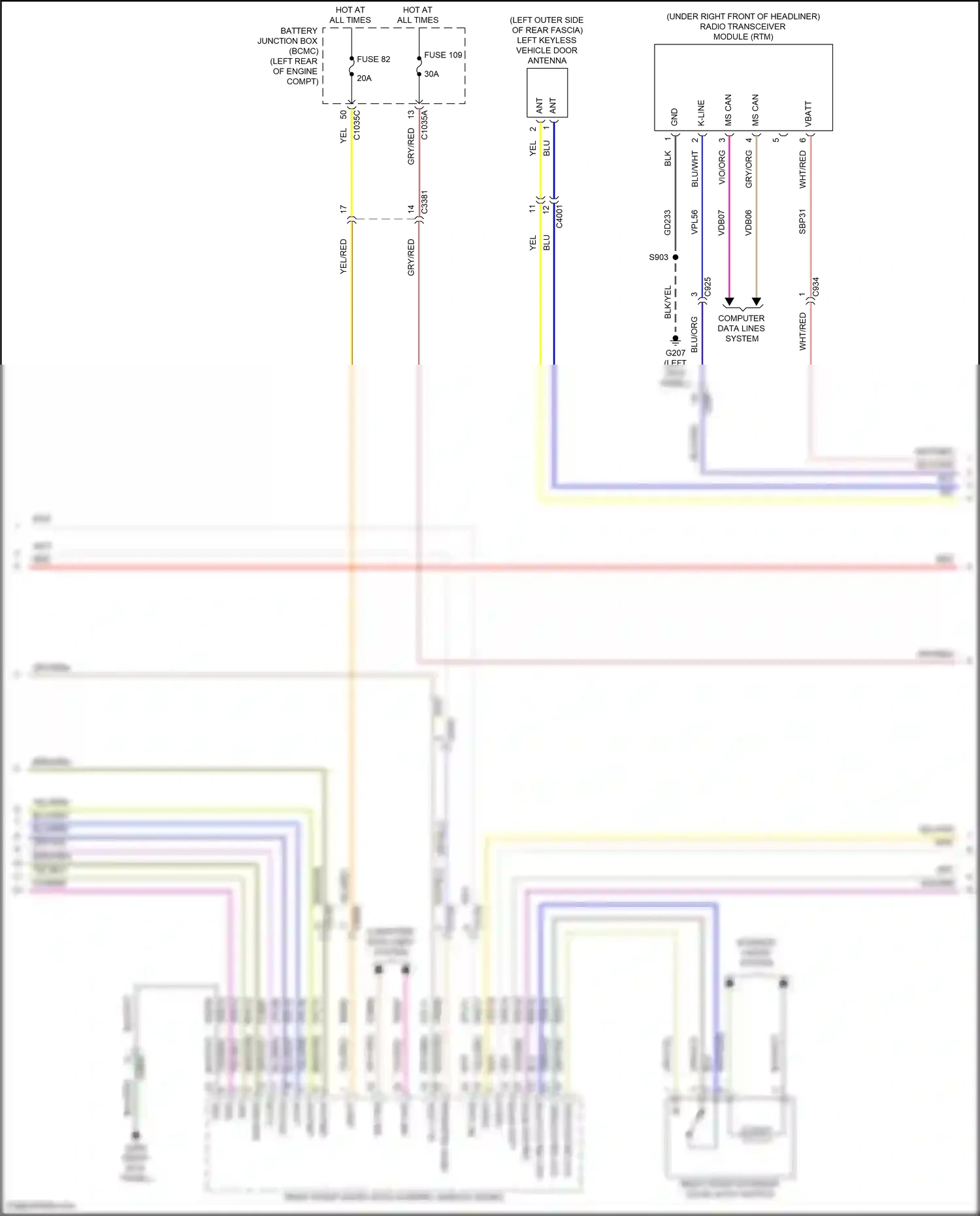 Wiring diagram unlock rptr for Lincoln Aviator II (2019-2024) (3 of 16)