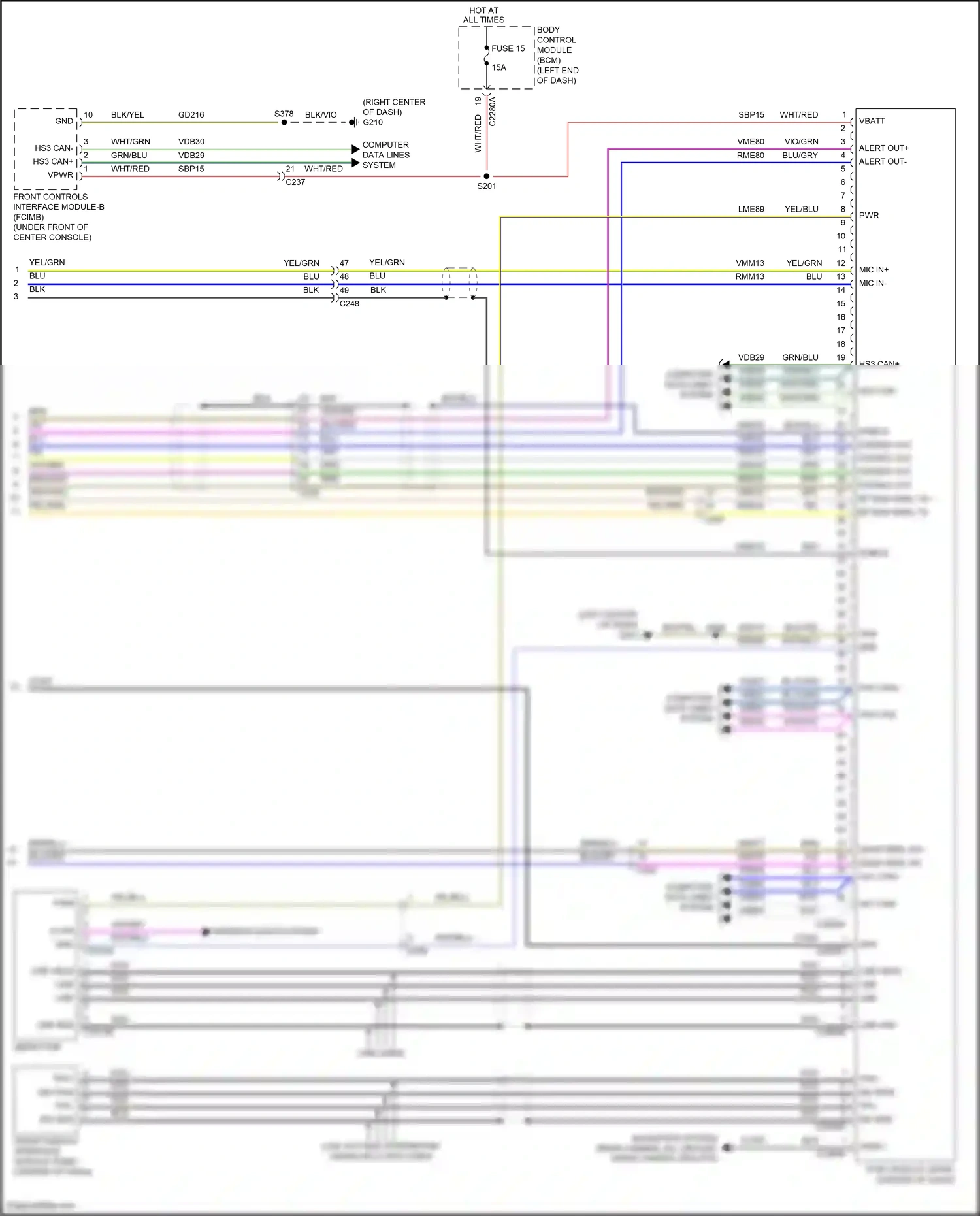 Wiring diagram vio for Lincoln Aviator II (2019-2024) (4 of 49)