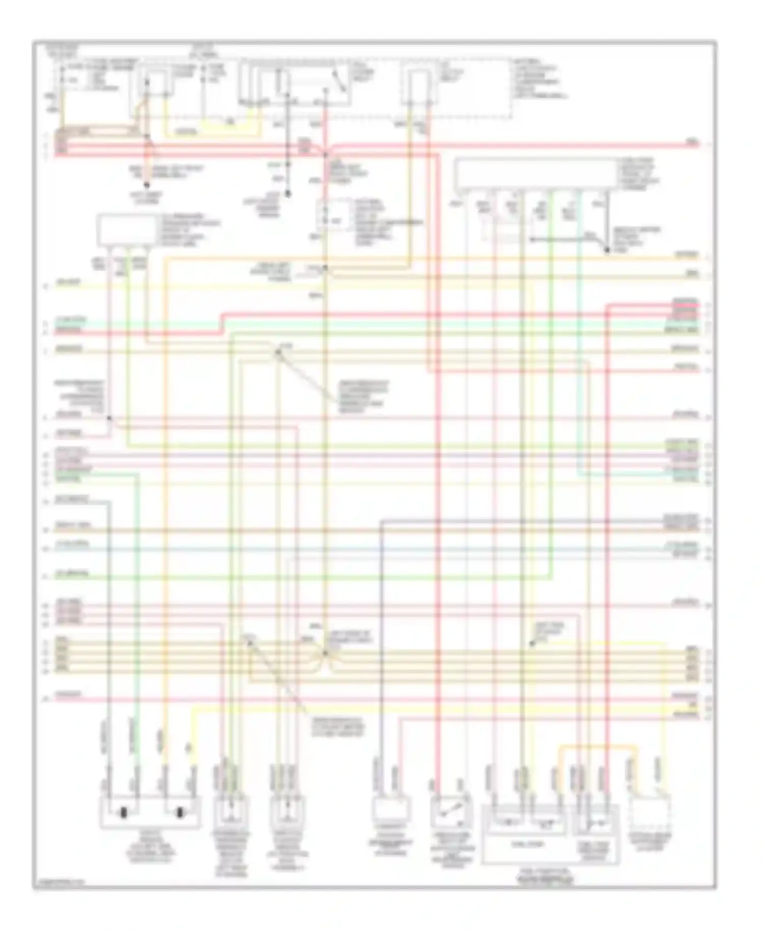 Continental Lincoln IX (1995-2002): Wiring diagram engine performance 4.6ls (3 of 4)