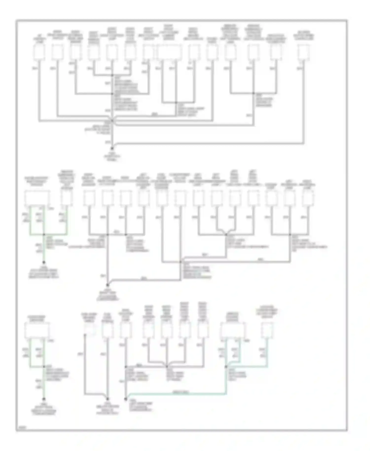 Continental Lincoln IX (1995-2002): Ground distribution circuit (3 of 3)