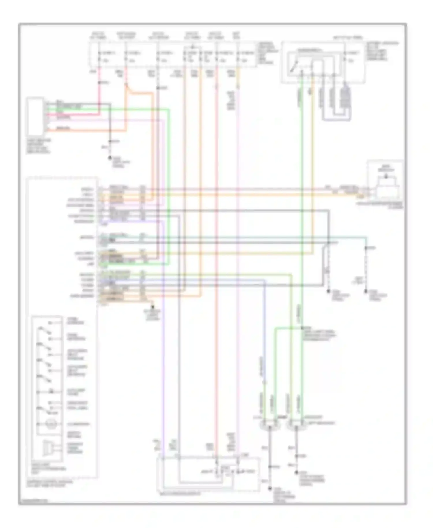 Continental Lincoln IX (1995-2002): Headlamps circuit