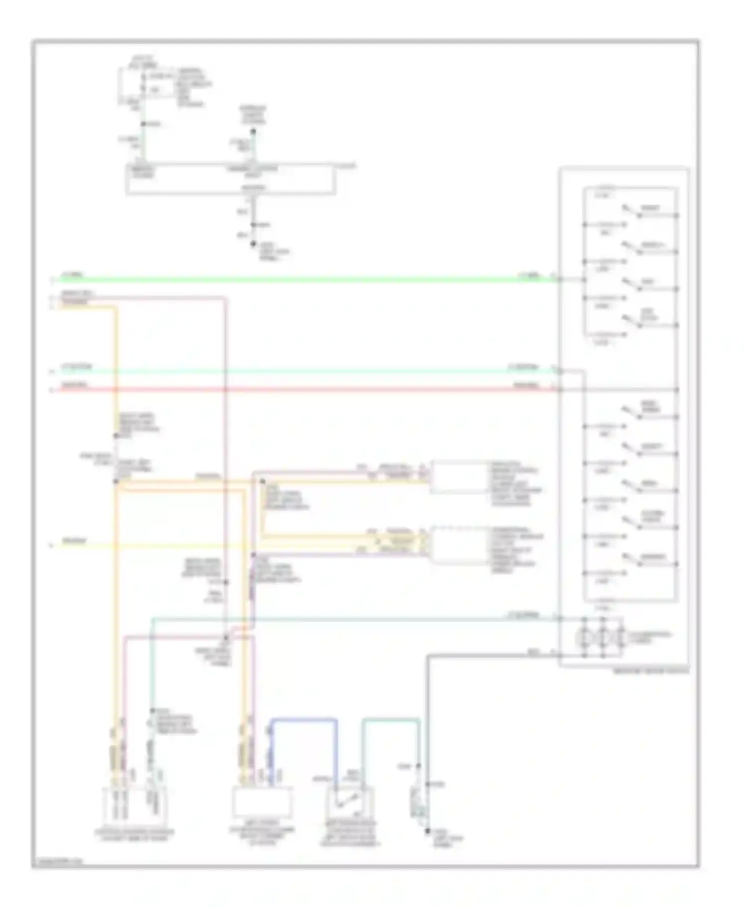 Continental Lincoln IX (1995-2002): Instrument cluster circuit (2 of 2)