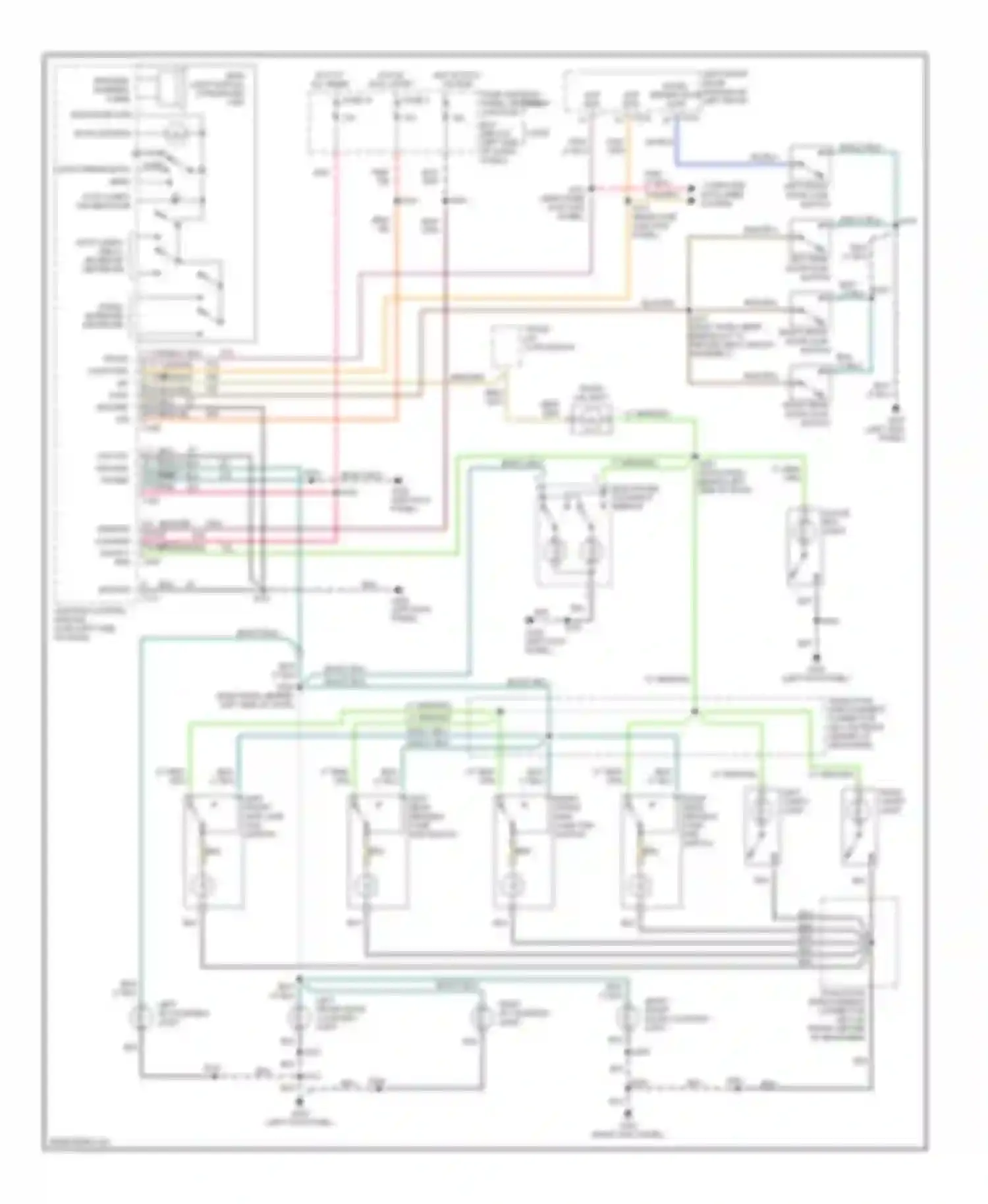 Continental Lincoln IX (1995-2002): Courtesy lamps circuit