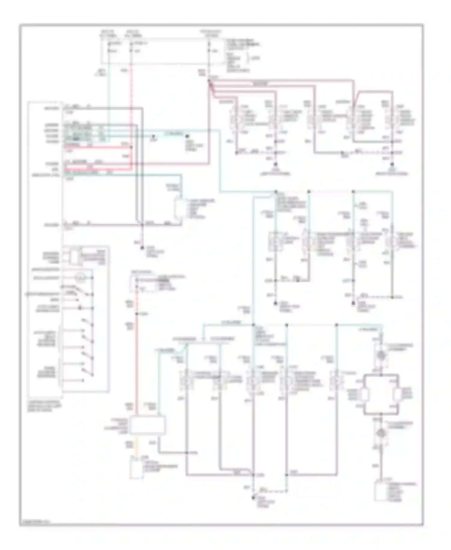 Continental Lincoln IX (1995-2002): Instrument illumination circuit