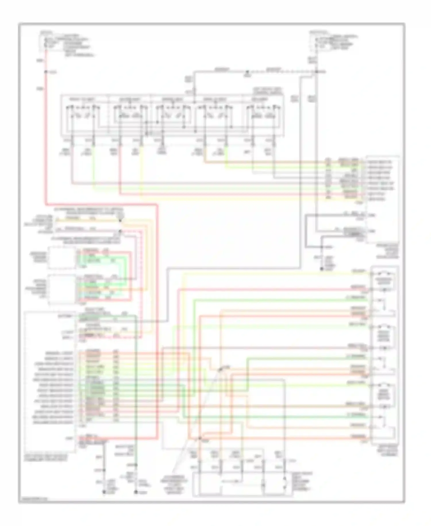 Continental Lincoln IX (1995-2002): Driver's memory seat circuit