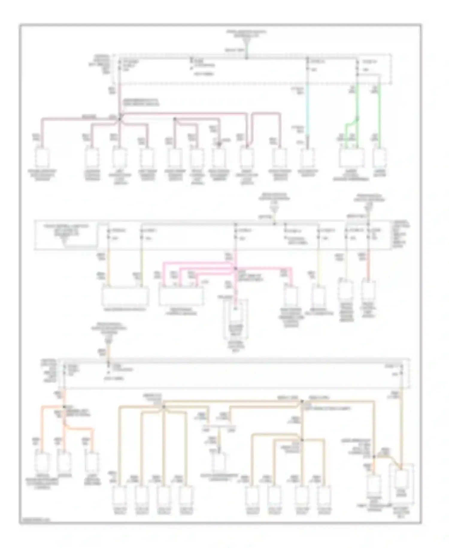 Continental Lincoln IX (1995-2002): Power distribution circuit (4 of 4)