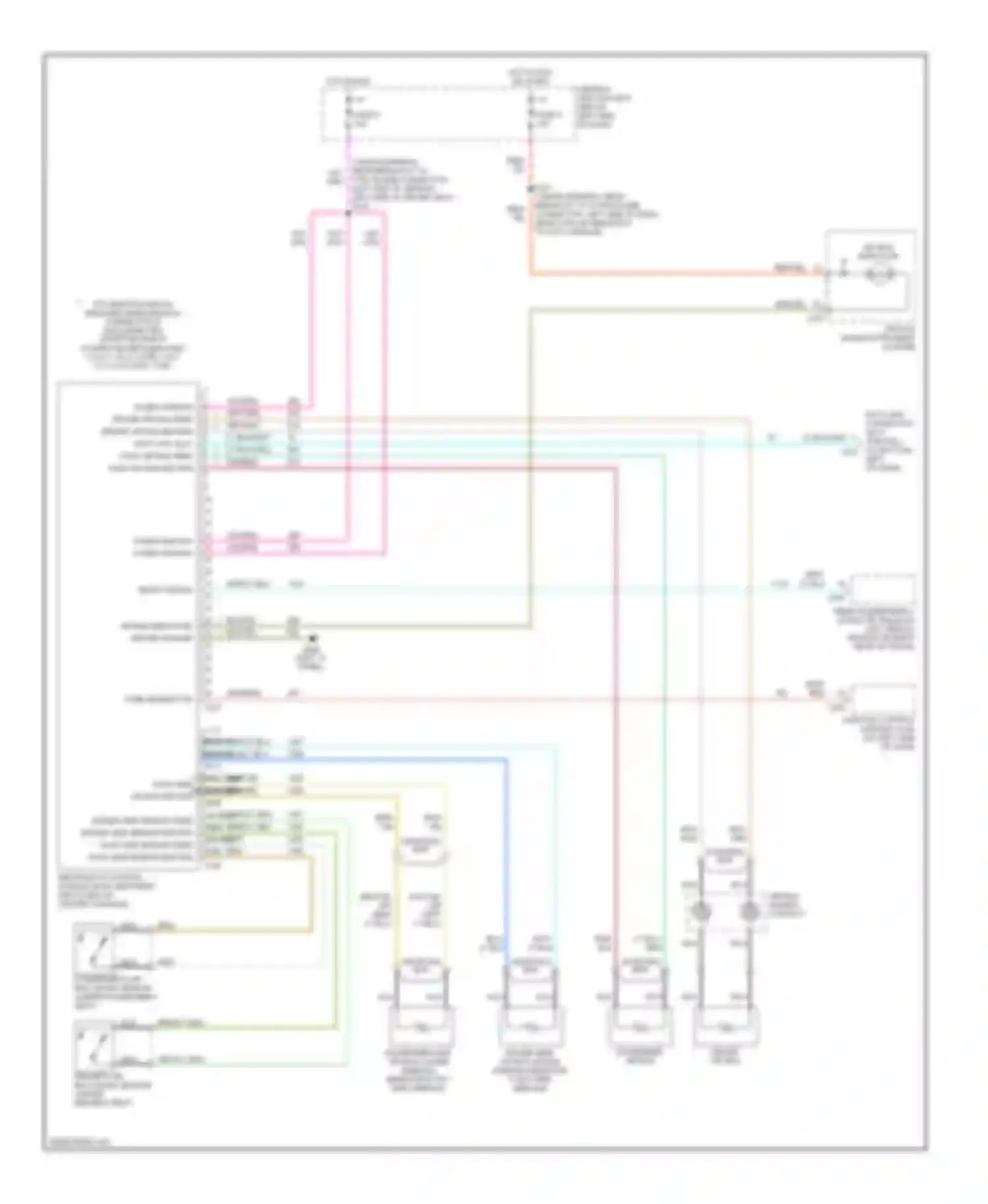 Continental Lincoln IX (1995-2002): Supplemental restraint circuit