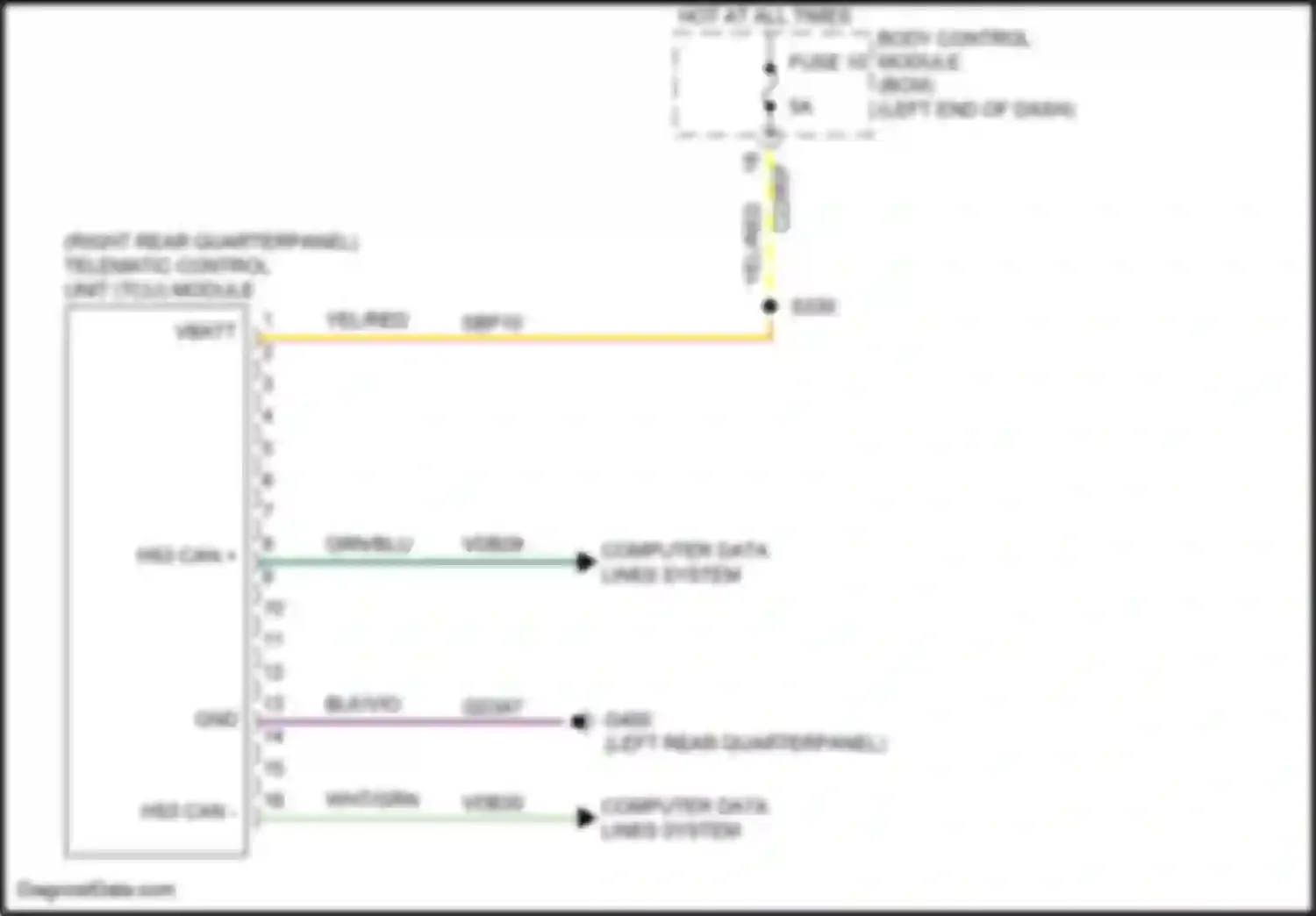 Car Wiring Diagrams for Continental Lincoln X (2016-2024): Crew chief circuit