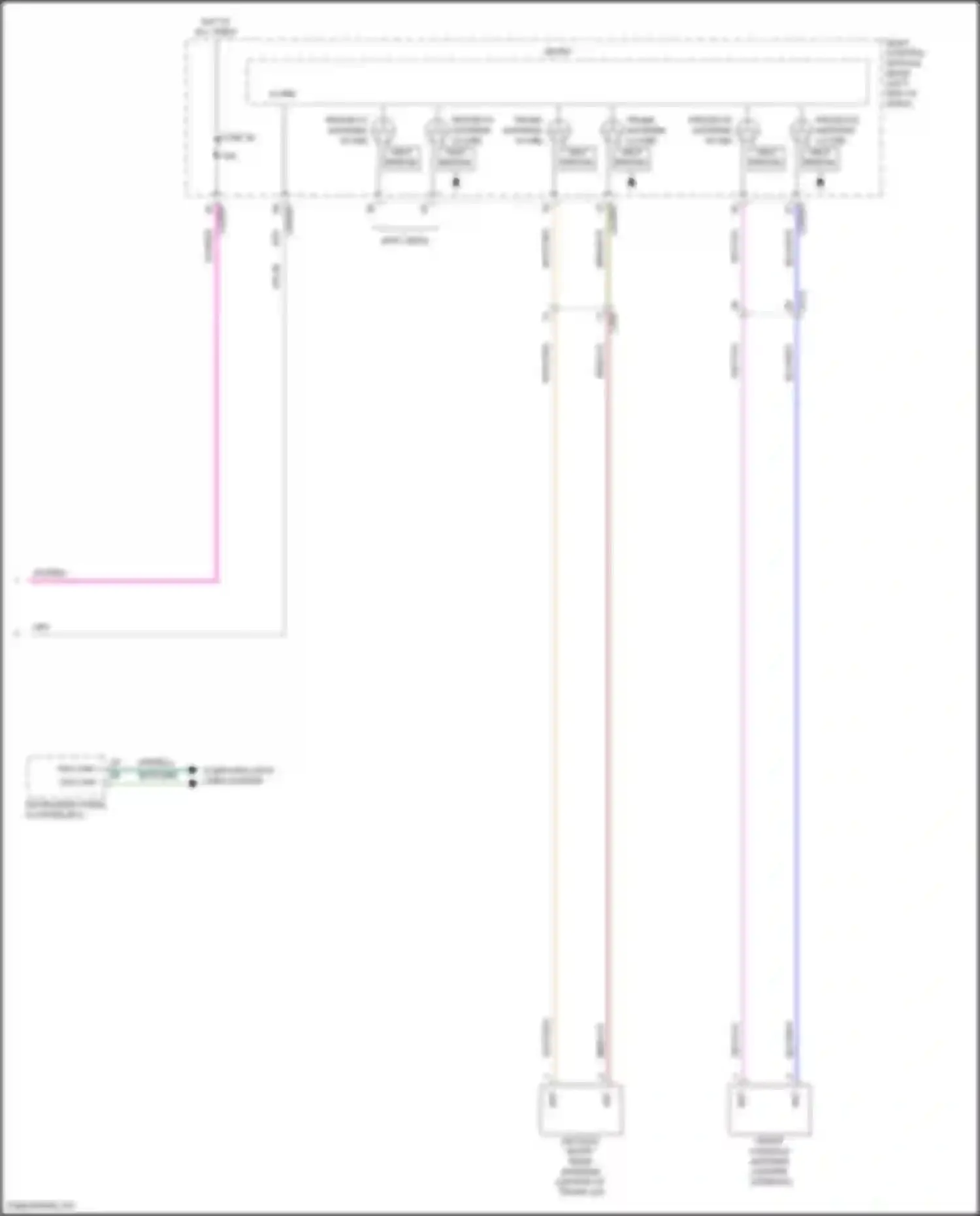Car Wiring Diagrams for Continental Lincoln X (2016-2024): Power door locks circuit (8 of 8)