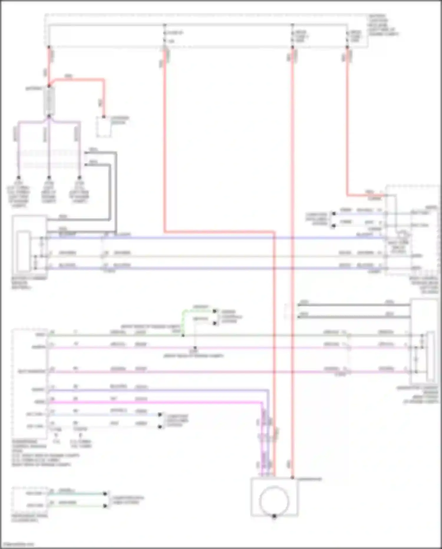 Wiring diagram battery current sensor for Lincoln Continental X (2016-2024) (1 of 3)