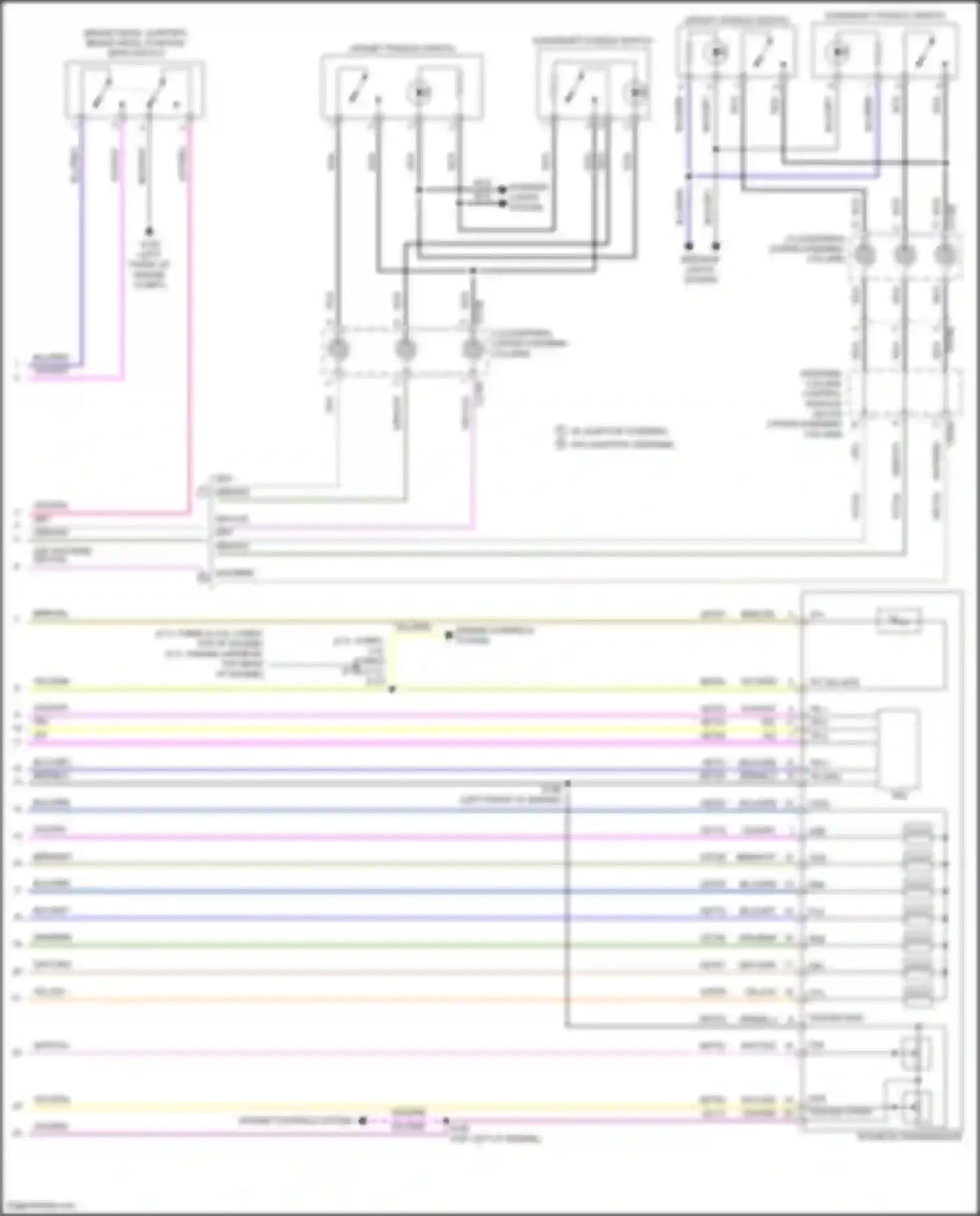Wiring diagram blu/brn for Lincoln Continental X (2016-2024) (3 of 45)