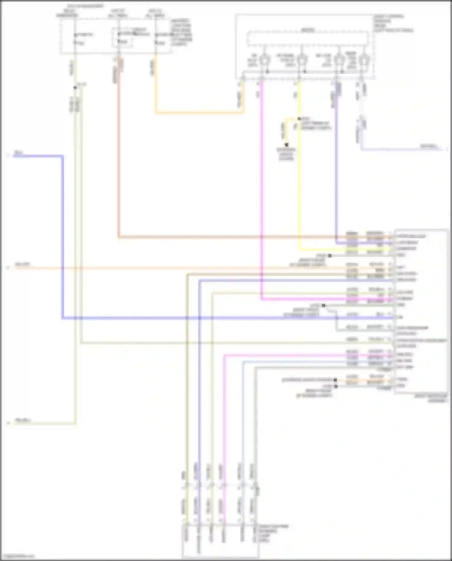 Wiring diagram blu/org for Lincoln Continental X (2016-2024) (6 of 57)