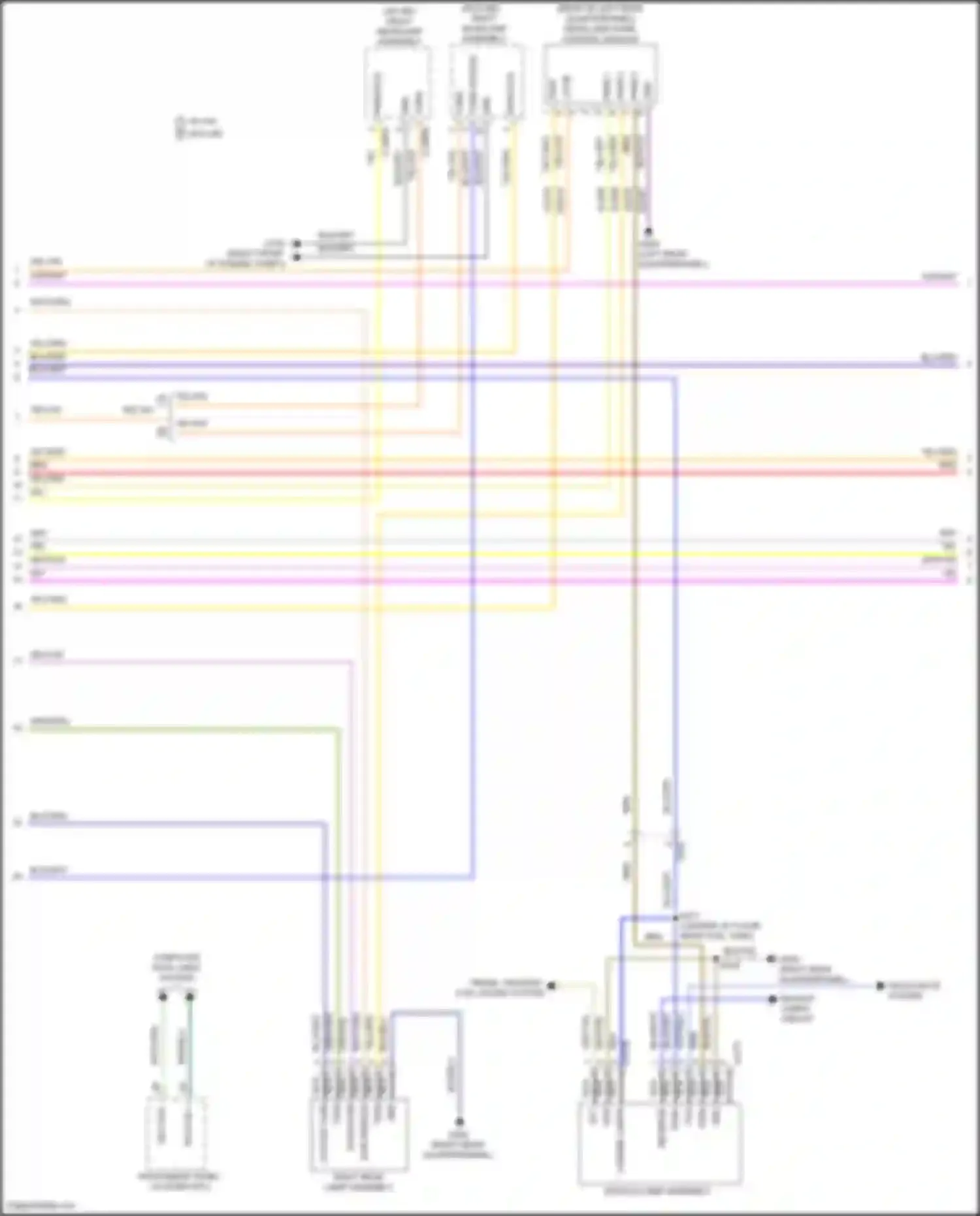 Wiring diagram decklid lamp assembly for Lincoln Continental X (2016-2024) (3 of 9)