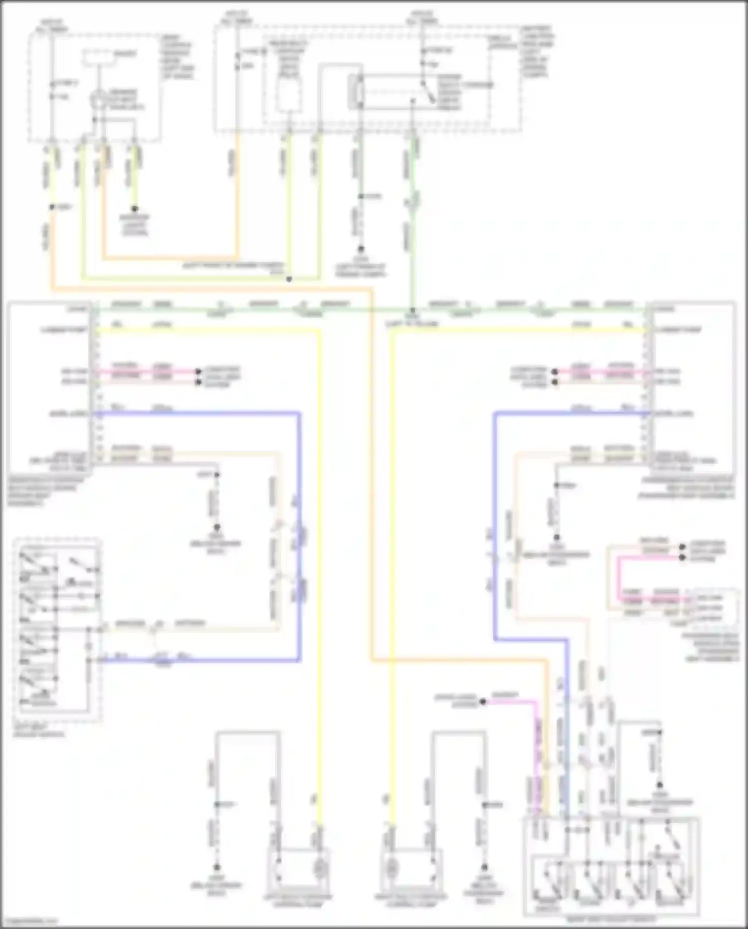 Wiring diagram driver seat assembly for Lincoln Continental X (2016-2024) (4 of 5)