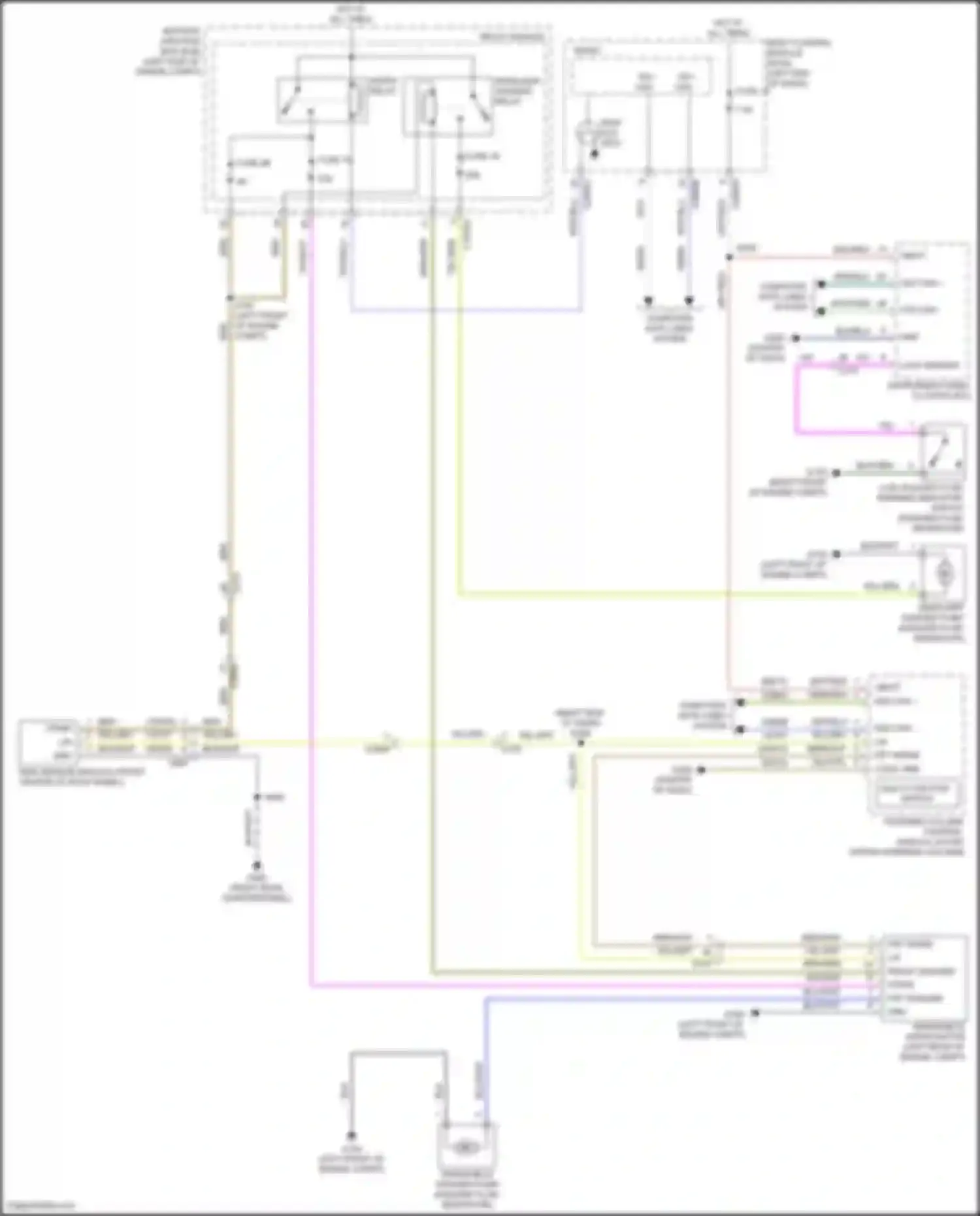 Wiring diagram headlamp washer relay for Lincoln Continental X (2016-2024) (2 of 2)