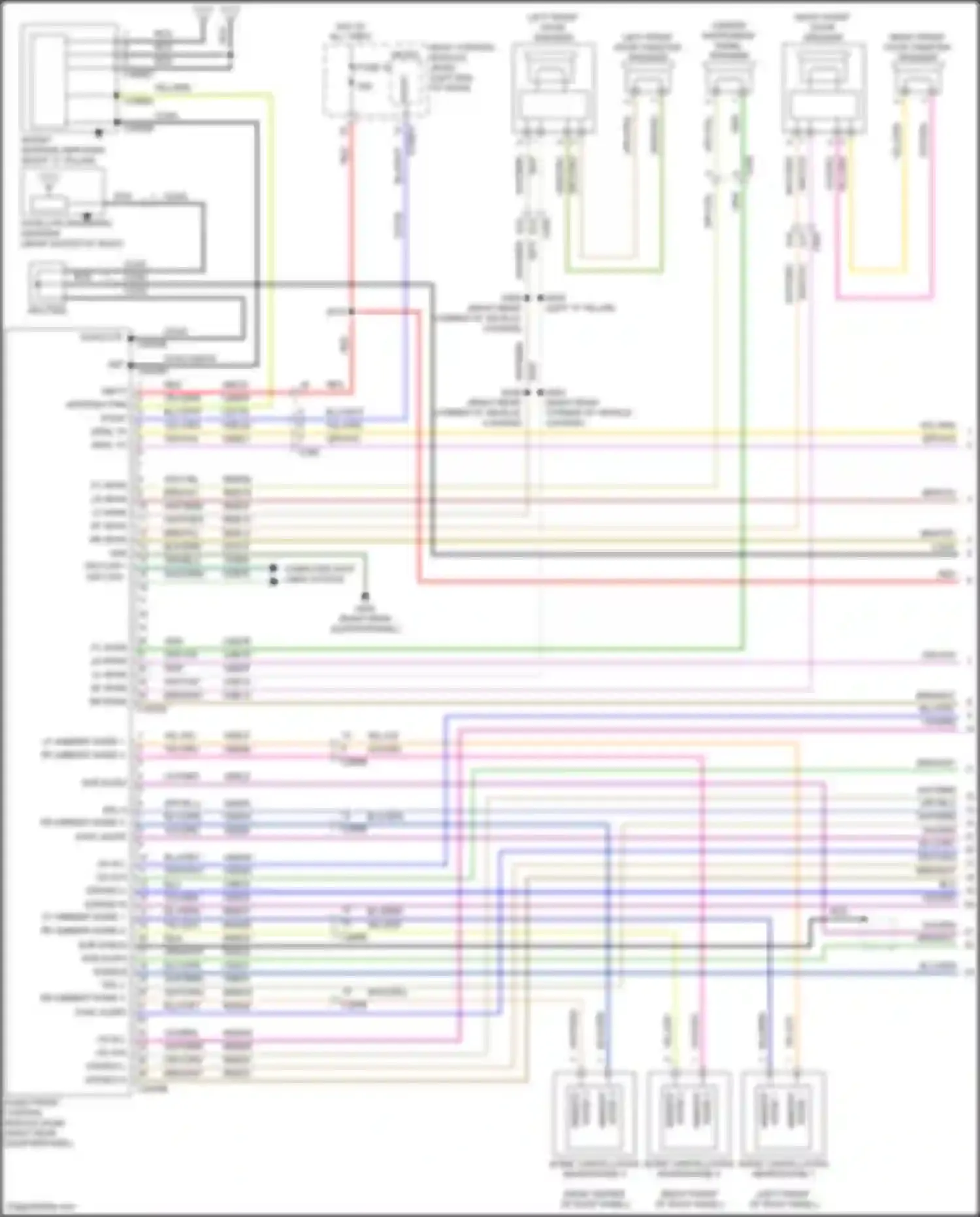Wiring diagram left front door speaker for Lincoln Continental X (2016-2024) (3 of 6)