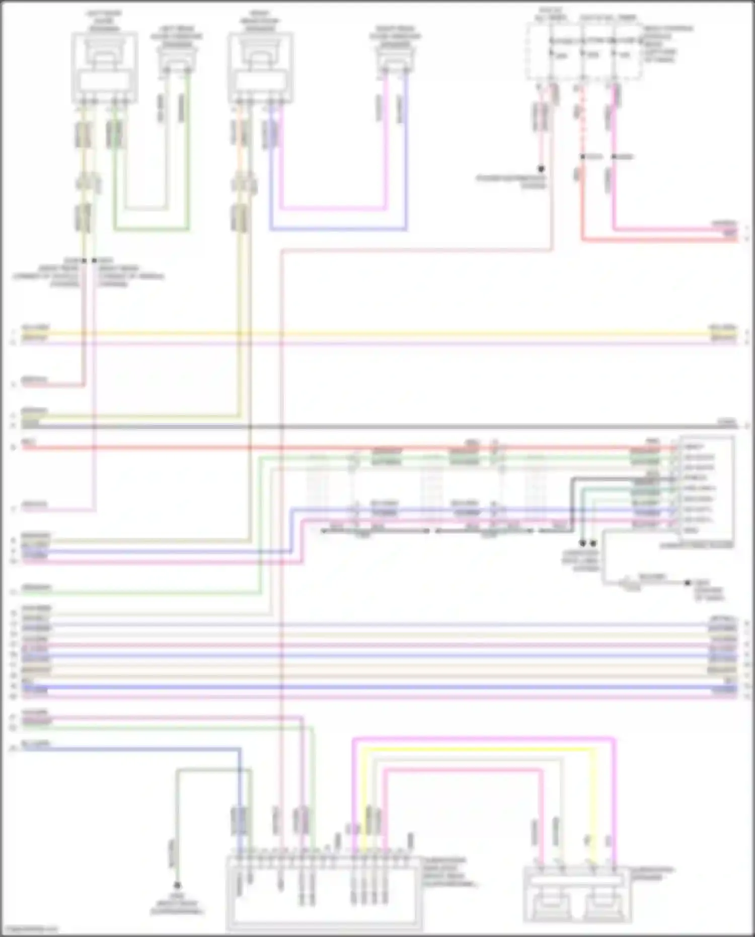Wiring diagram left rear door tweeter speaker for Lincoln Continental X (2016-2024) (5 of 8)