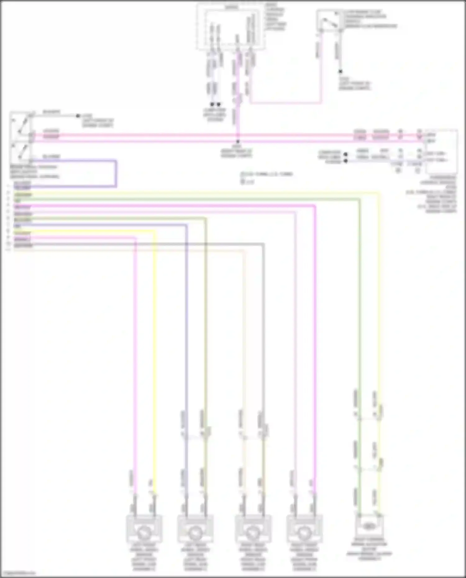 Wiring diagram left rear wheel speed sensor for Lincoln Continental X (2016-2024) (1 of 1)