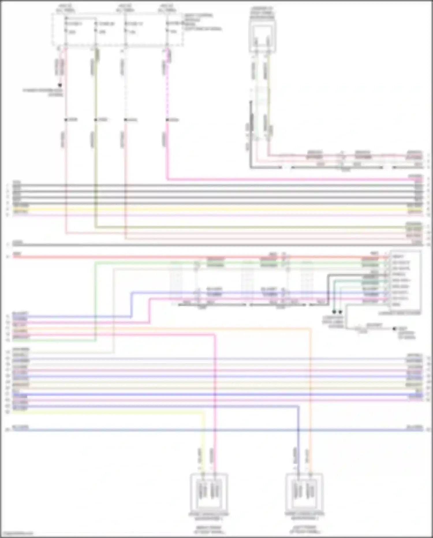 Wiring diagram noise cancellation microphone 1 for Lincoln Continental X (2016-2024) (1 of 6)