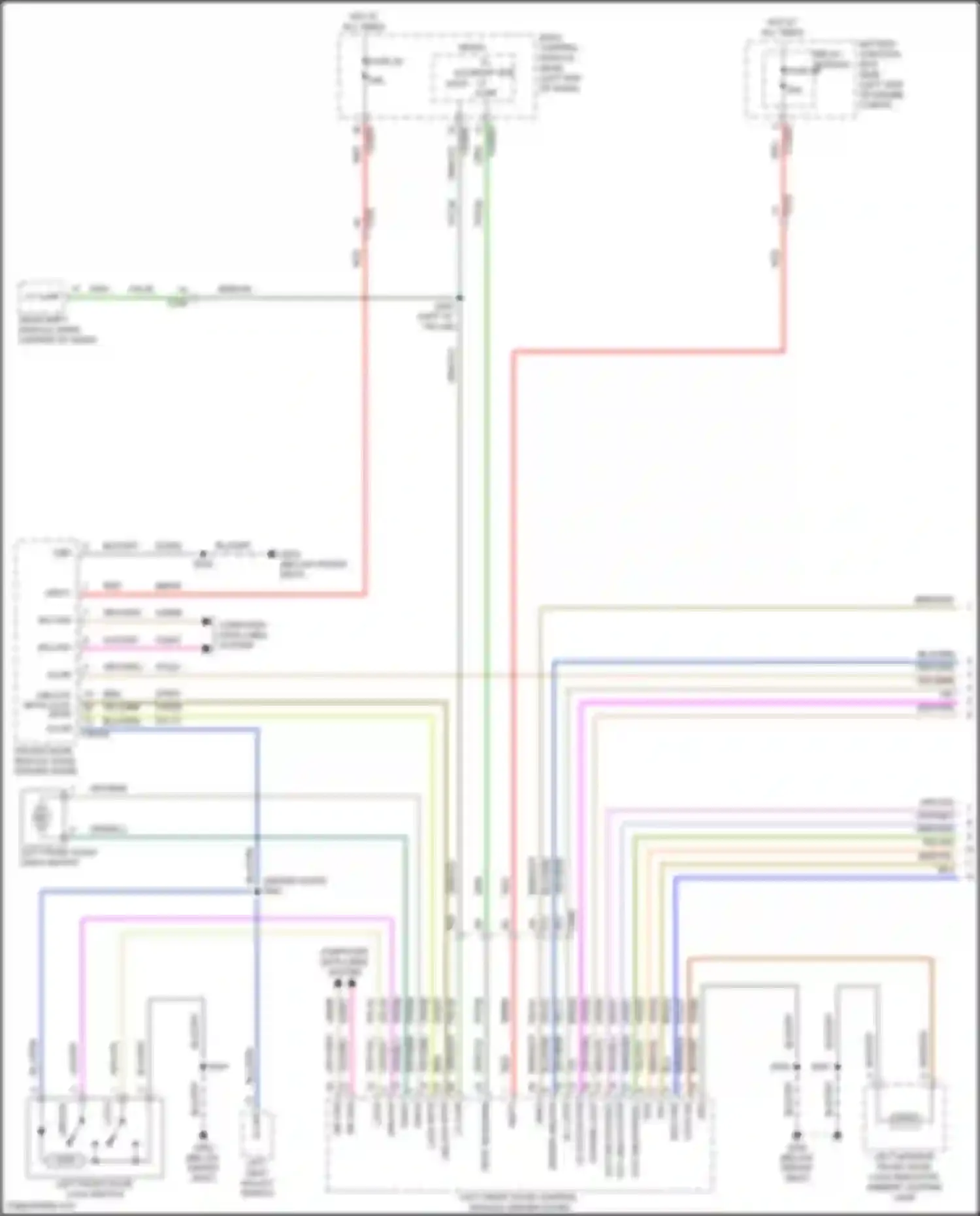 Wiring diagram outside lock sw for Lincoln Continental X (2016-2024) (1 of 2)