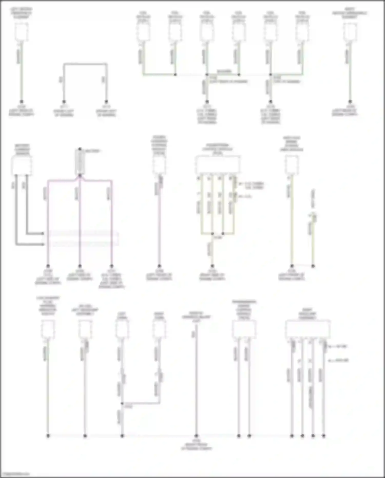 Wiring diagram right horn for Lincoln Continental X (2016-2024) (1 of 2)