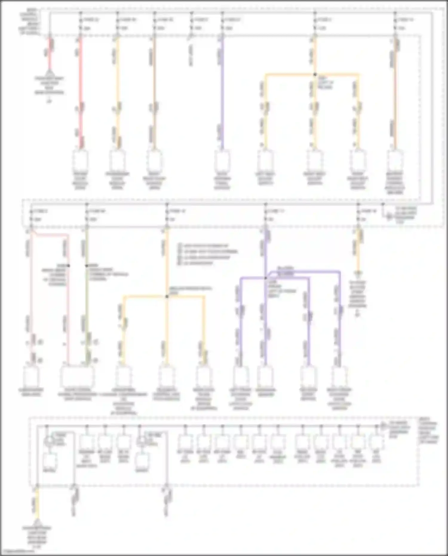 Wiring diagram roof opening panel module for Lincoln Continental X (2016-2024) (2 of 3)