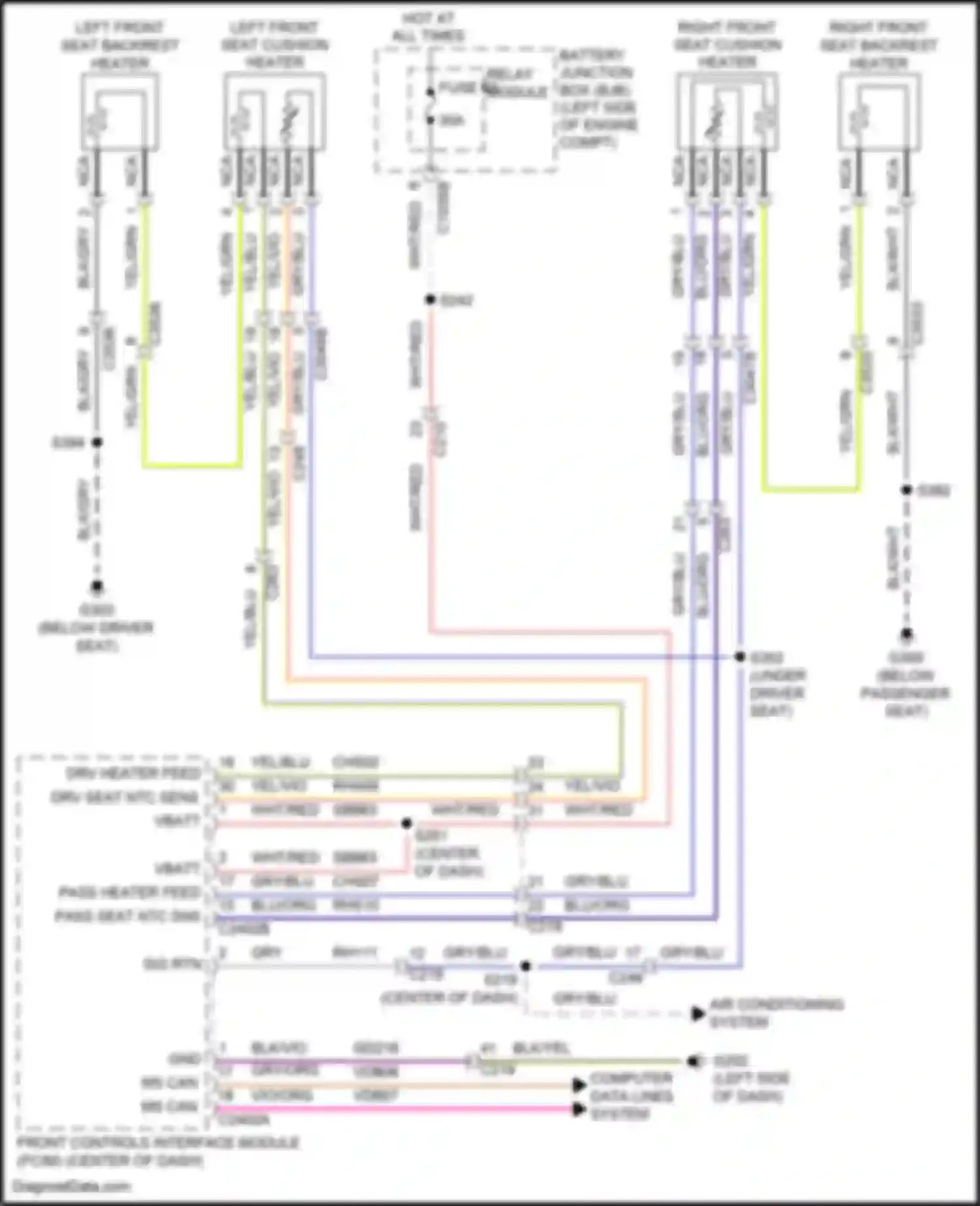 Wiring diagram yel/grn for Lincoln Continental X (2016-2024) (8 of 76)