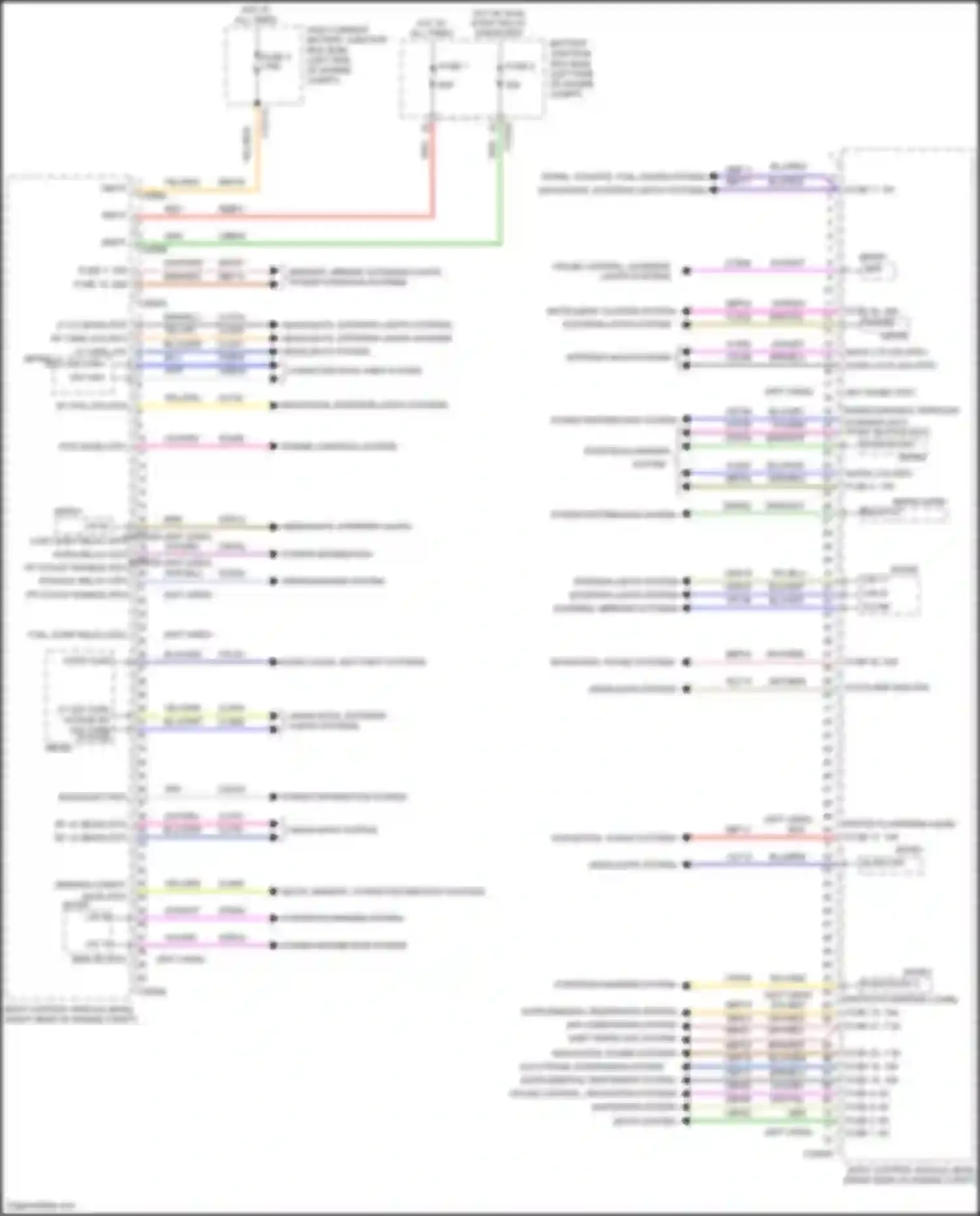 Corsair Lincoln I (2019-2024): Body control modules circuit (1 of 2)
