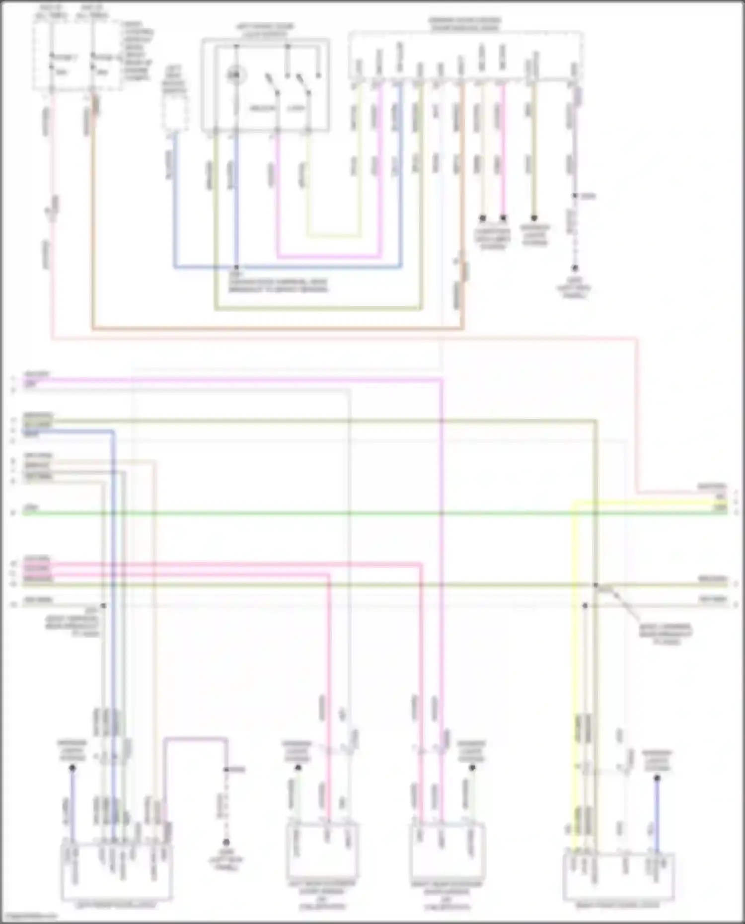 Corsair Lincoln I (2019-2024): Power door locks circuit, w/o intelligent access (3 of 4)