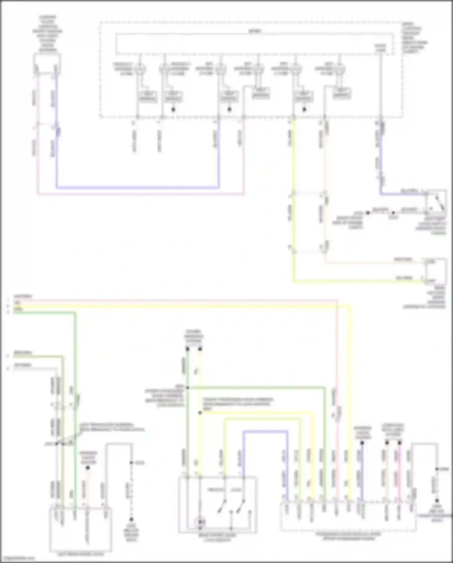 Corsair Lincoln I (2019-2024): Power door locks circuit, w/o intelligent access (4 of 4)