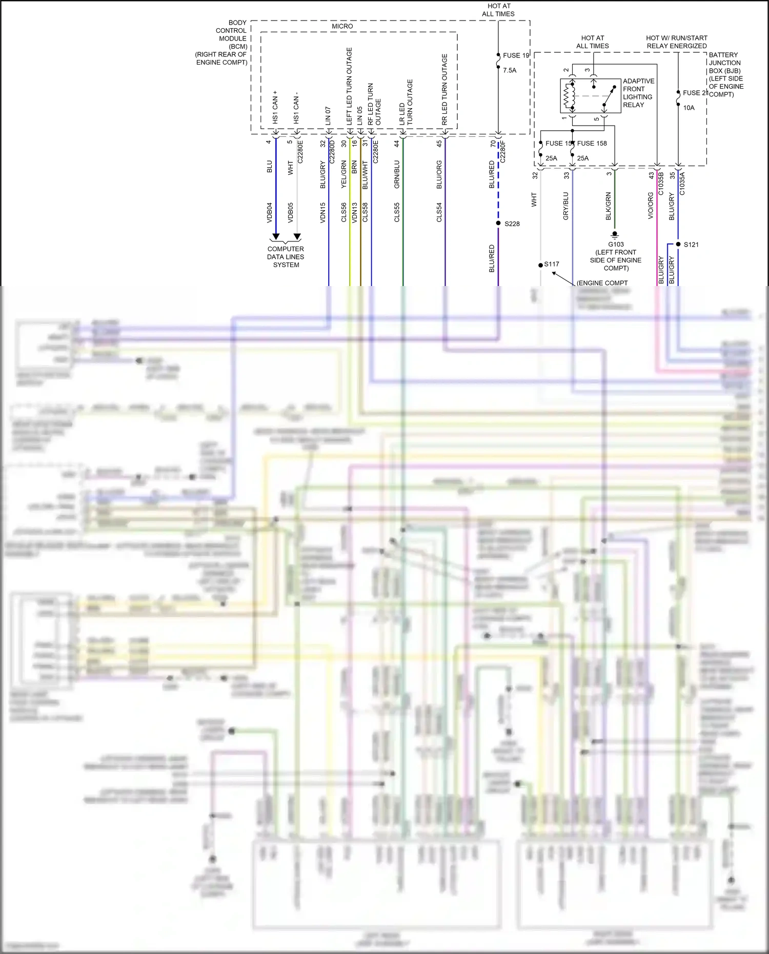 Lincoln Corsair I (2019-2024) multi- function switch wiring diagram  (2 of 10)