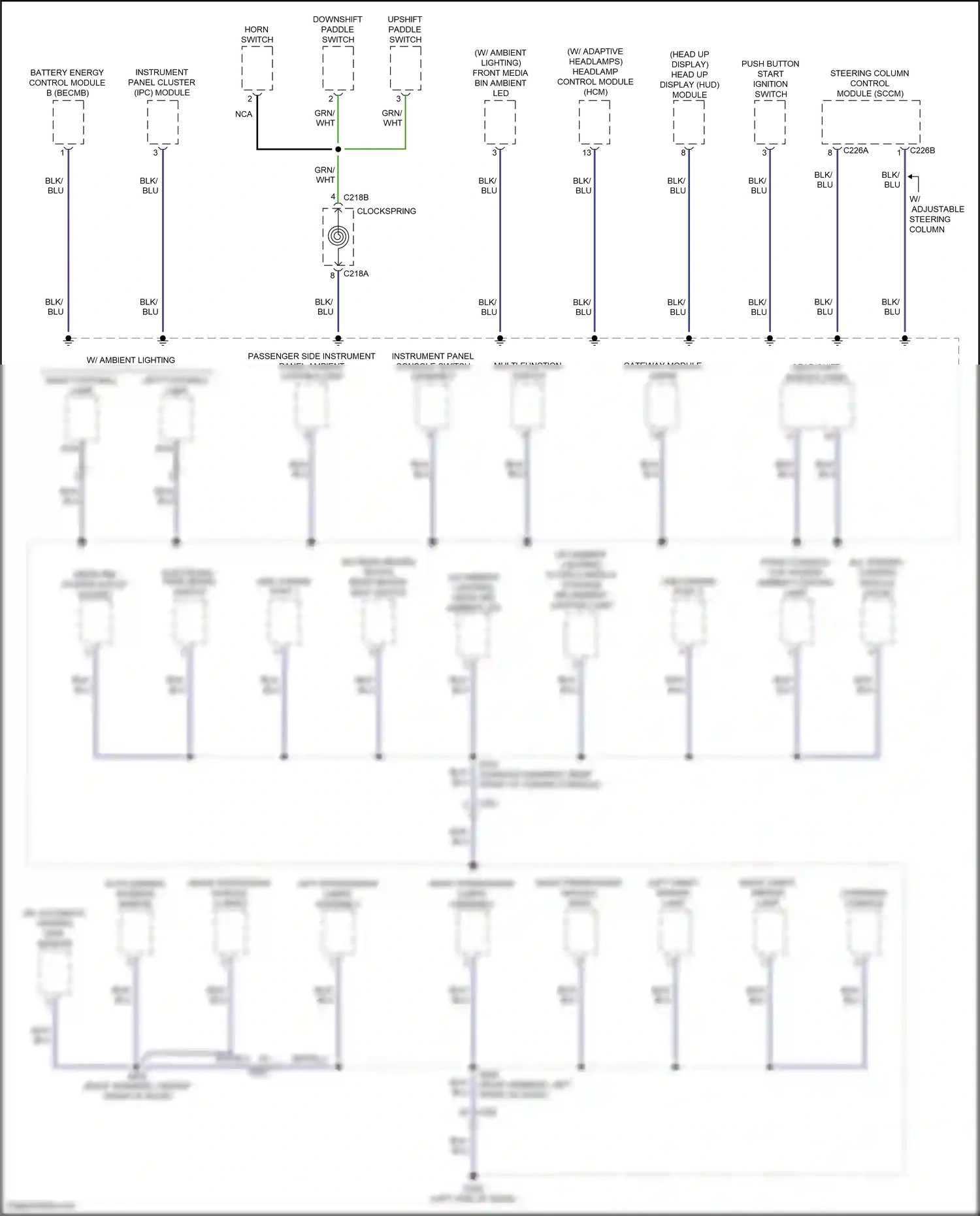 Lincoln Corsair I (2019-2024) multi- function switch wiring diagram  (4 of 10)