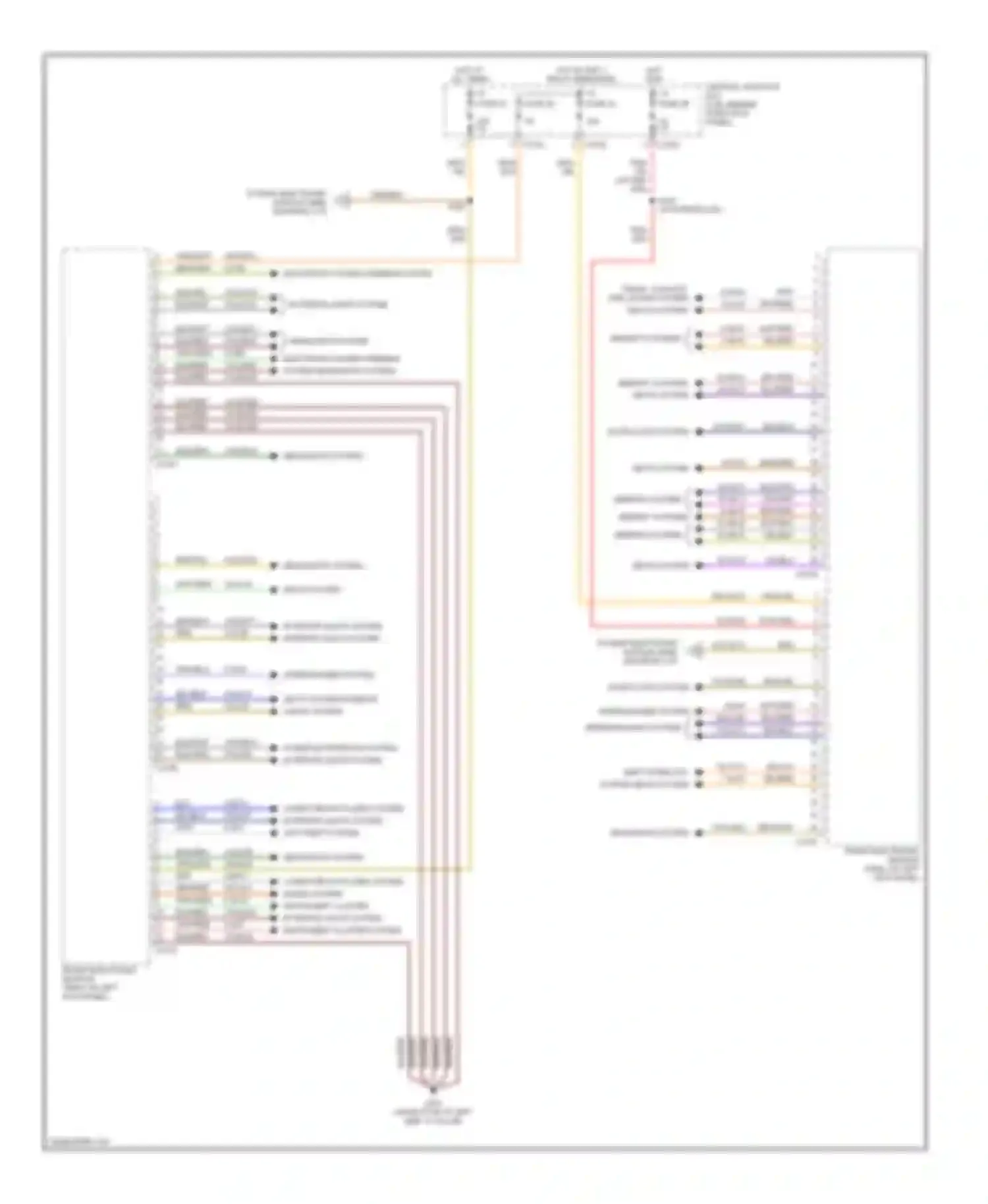 LS Lincoln I facelift (2003-2006): Body control modules circuit (1 of 2)