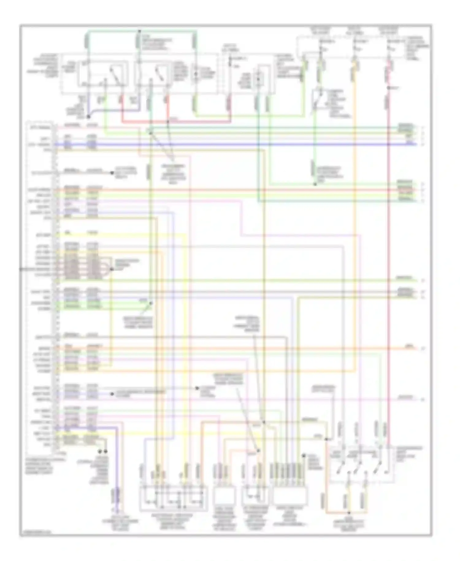 LS Lincoln I facelift (2003-2006): Wiring diagram engine performance 3.9l (1 of 4)