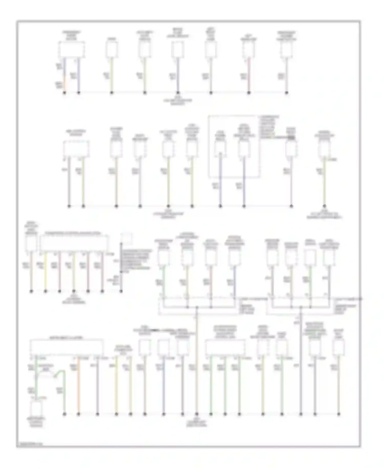 LS Lincoln I facelift (2003-2006): Ground distribution circuit (1 of 3)