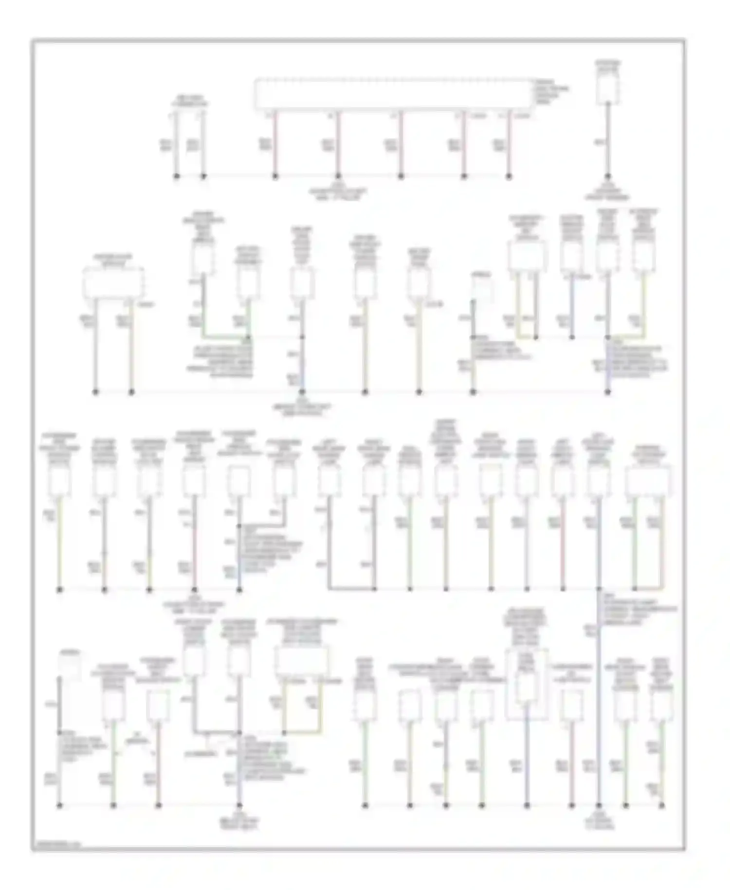 LS Lincoln I facelift (2003-2006): Ground distribution circuit (2 of 3)
