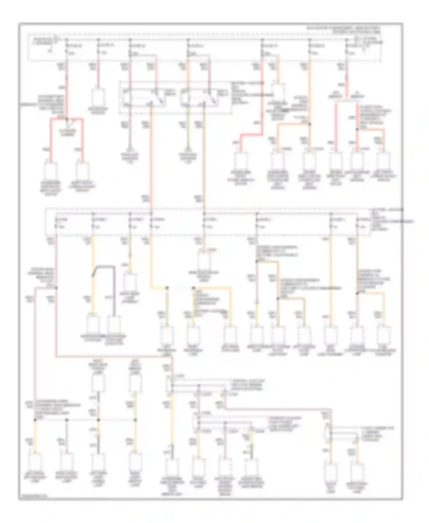 LS Lincoln I facelift (2003-2006): Power distribution circuit (2 of 5)