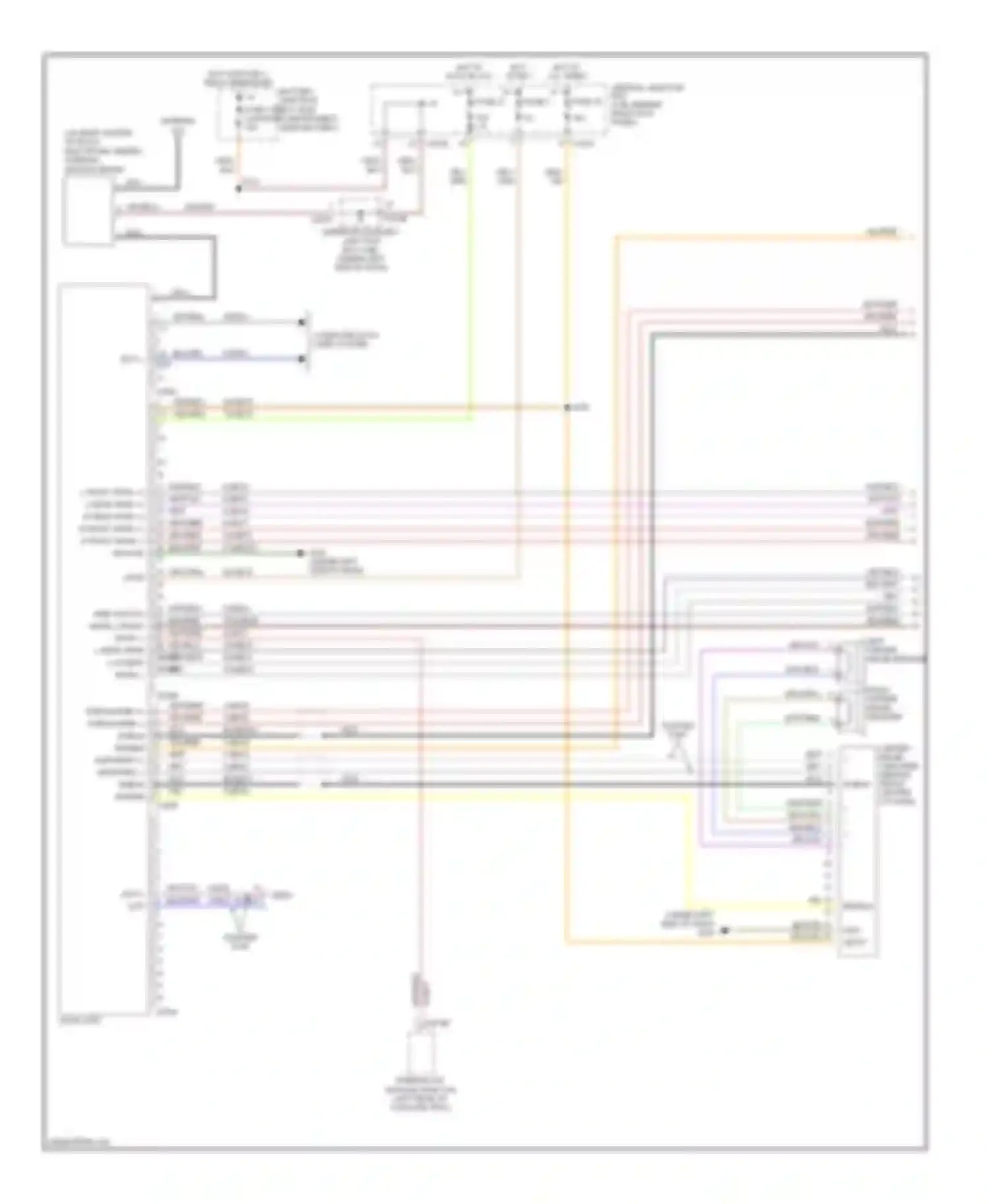 LS Lincoln I facelift (2003-2006): Premium sound radio circuit, without navigation (1 of 2)