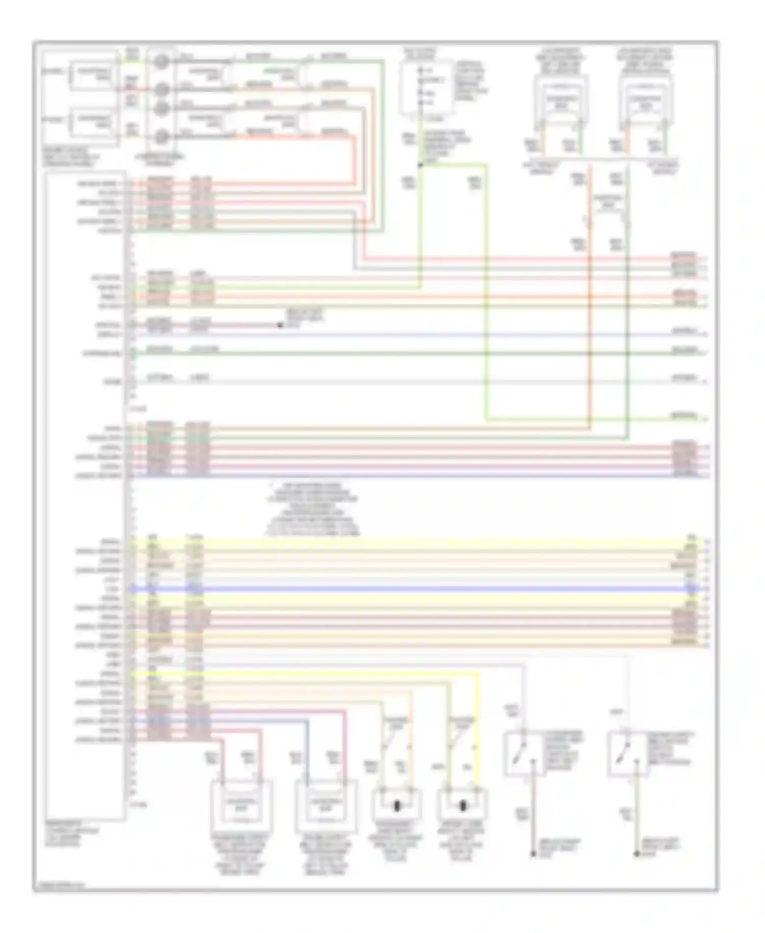 LS Lincoln I facelift (2003-2006): Supplemental restraints circuit (1 of 2)