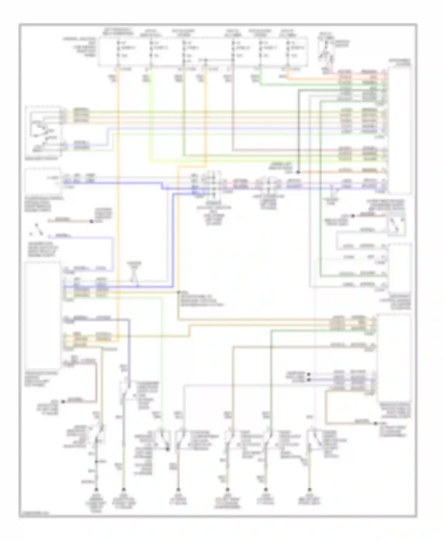 LS Lincoln I facelift (2003-2006): Warning systems circuit