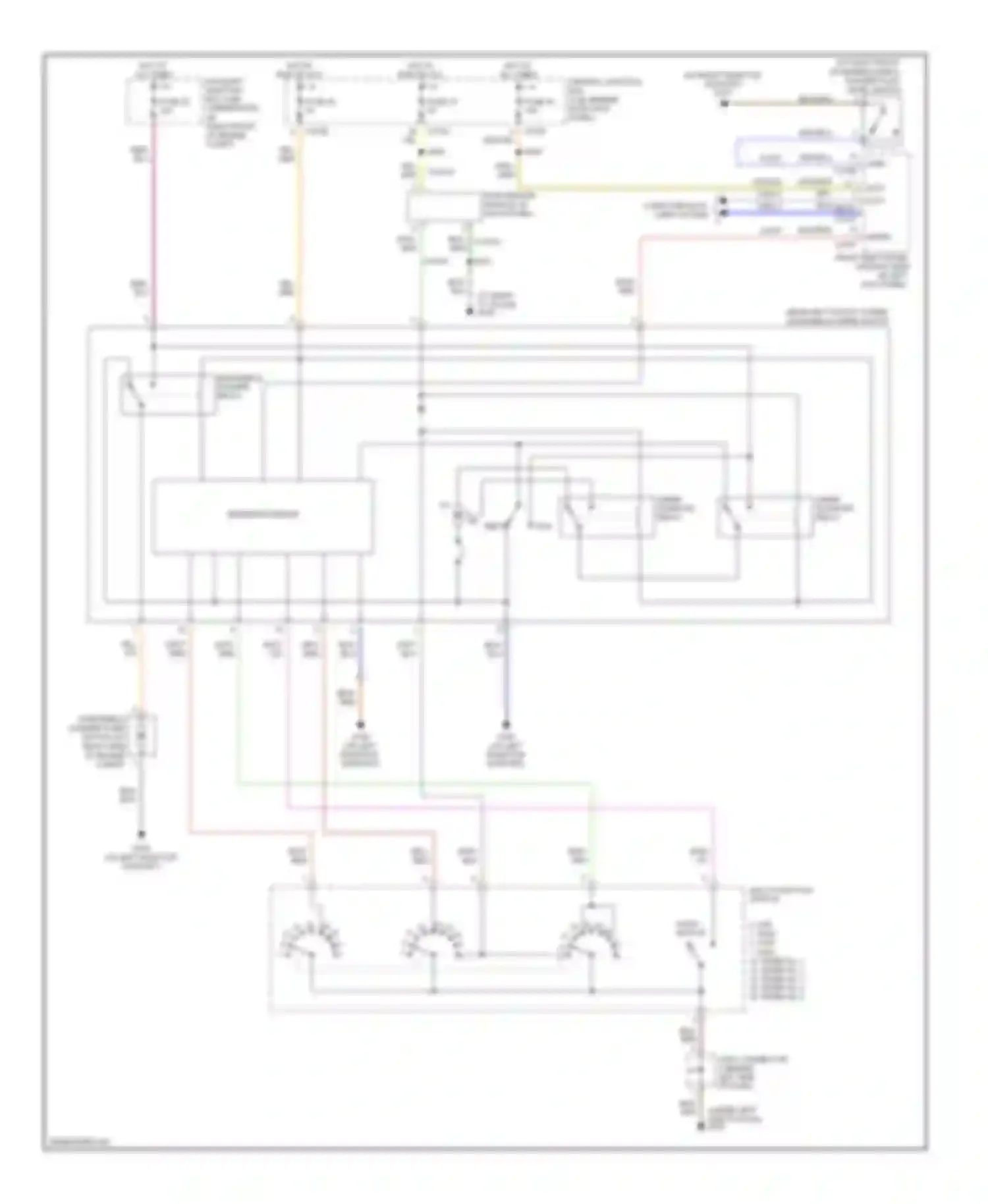 LS Lincoln I facelift (2003-2006): Wiper/washer circuit