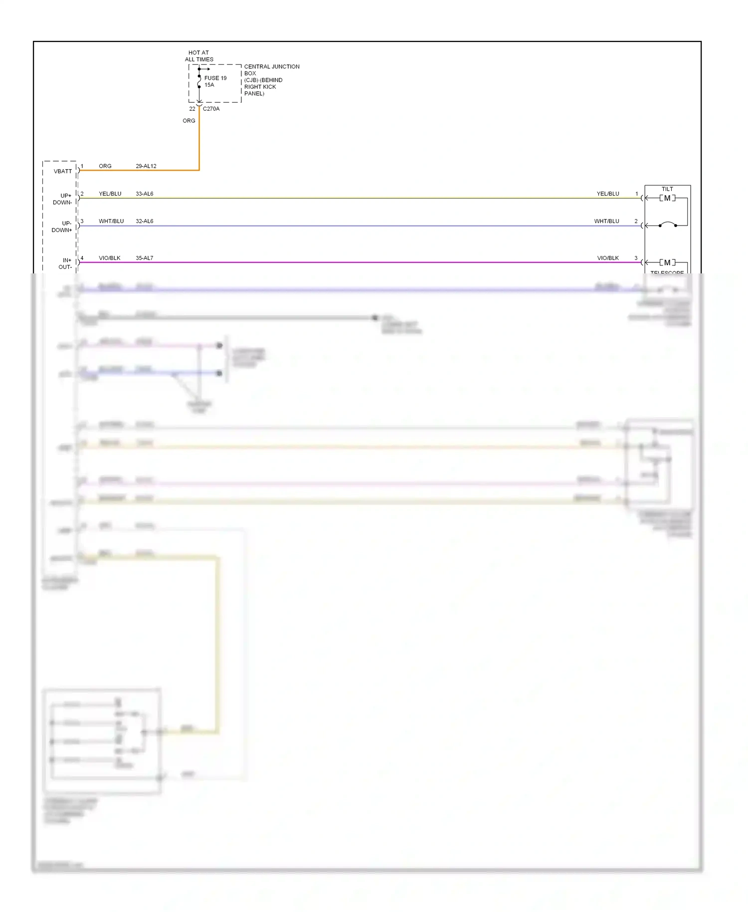 Lincoln LS I facelift (2003-2006) computer data lines system wiring diagram  (10 of 27)