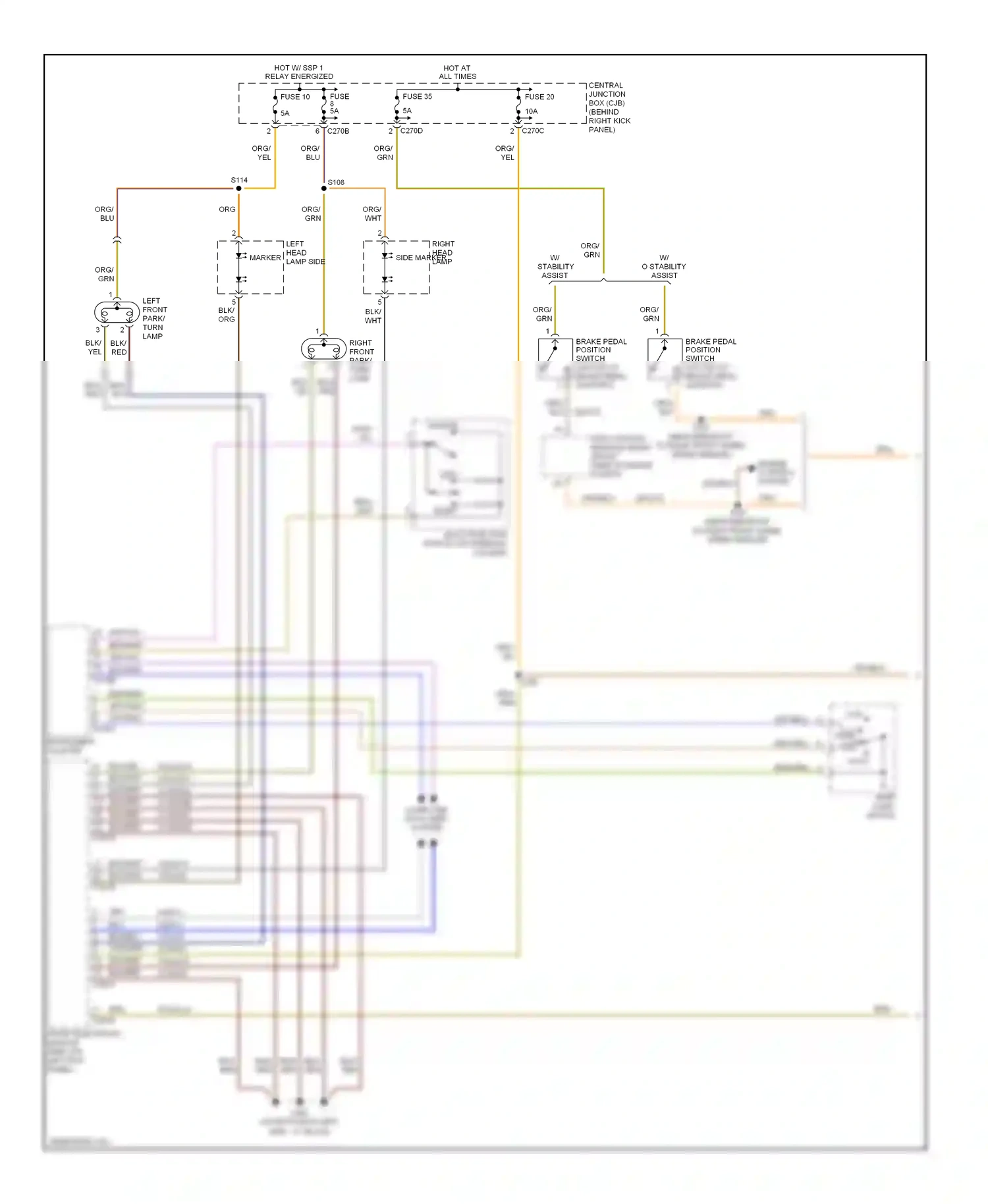Lincoln LS I facelift (2003-2006) computer data lines system wiring diagram  (7 of 27)