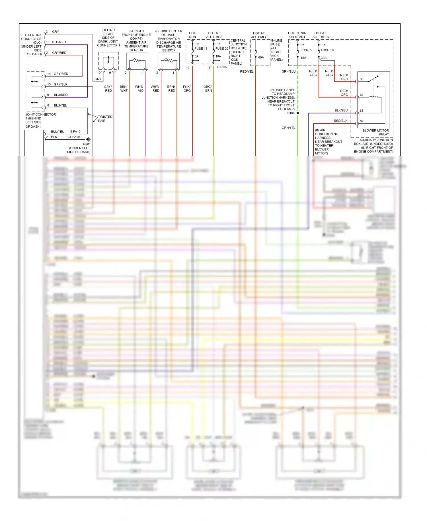 Lincoln LS I facelift (2003-2006) solid state wiring diagram  (1 of 2)