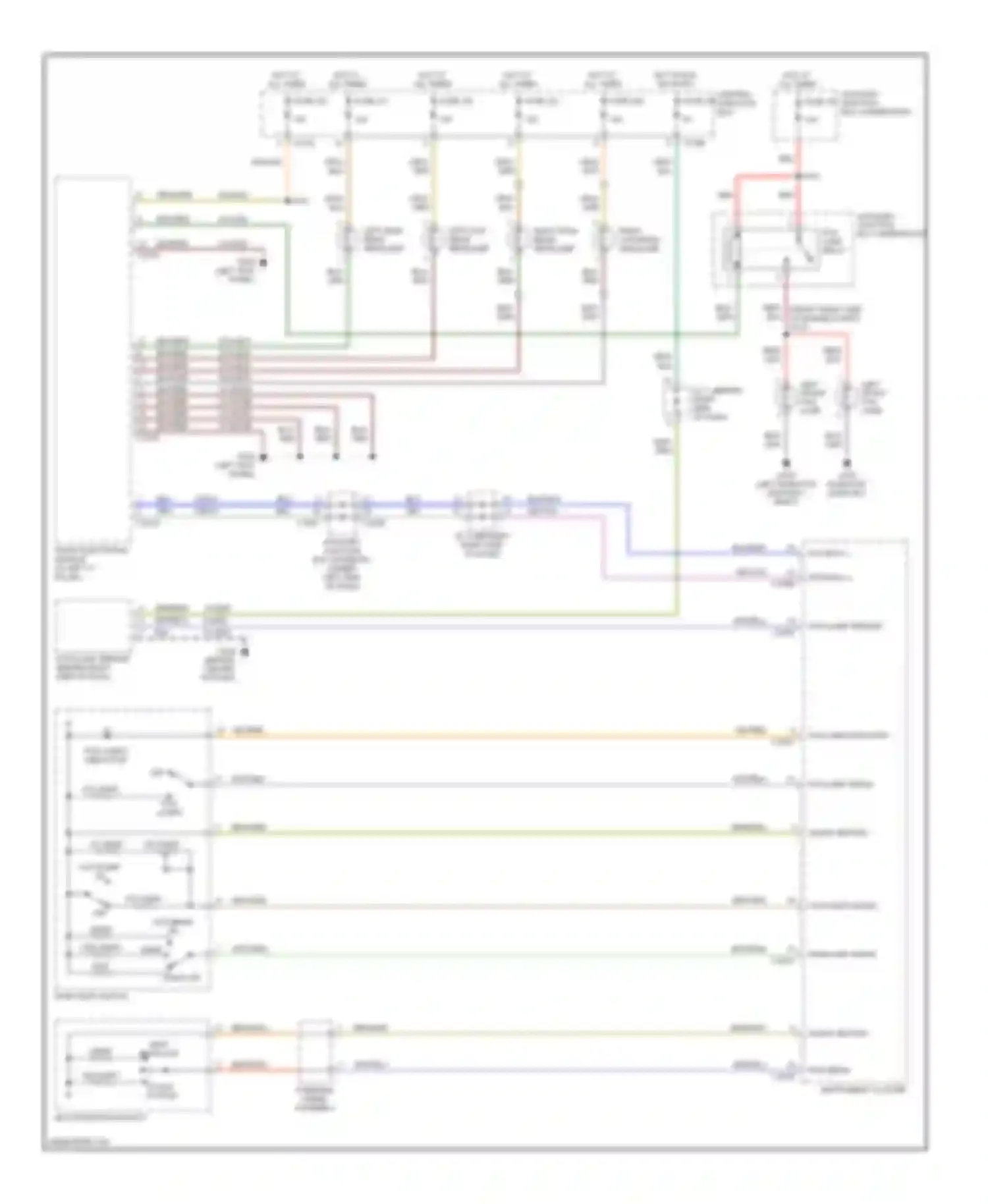 LS Lincoln I (1999-2002): Headlights circuit