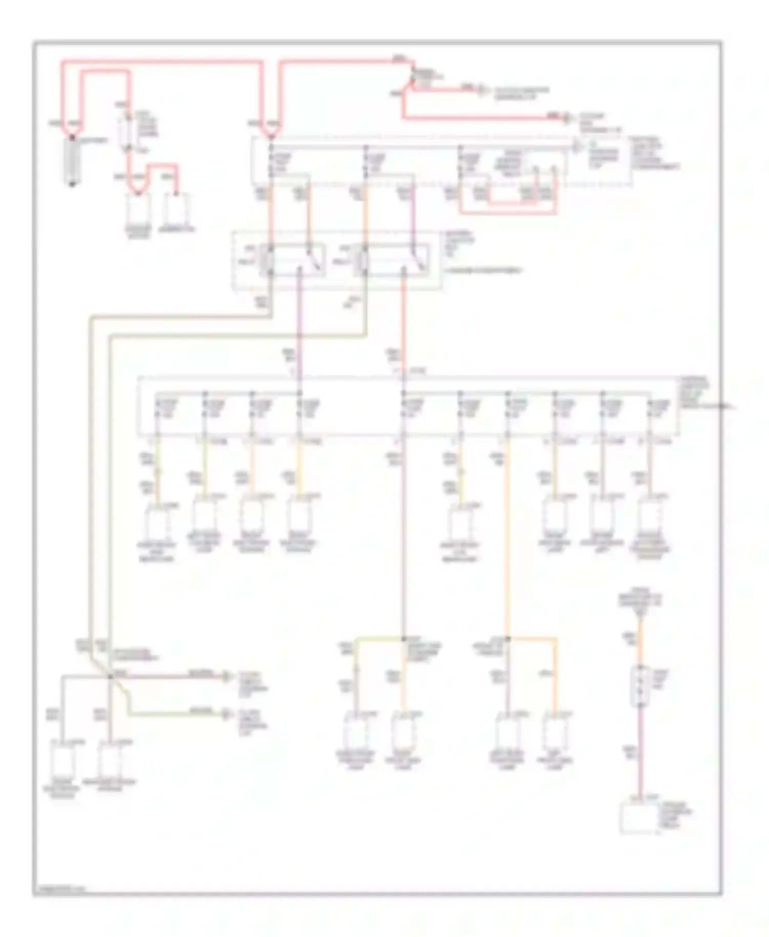 LS Lincoln I (1999-2002): Power distribution circuit (1 of 5)