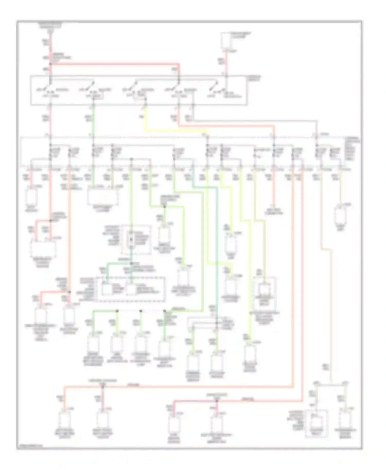 LS Lincoln I (1999-2002): Power distribution circuit (5 of 5)