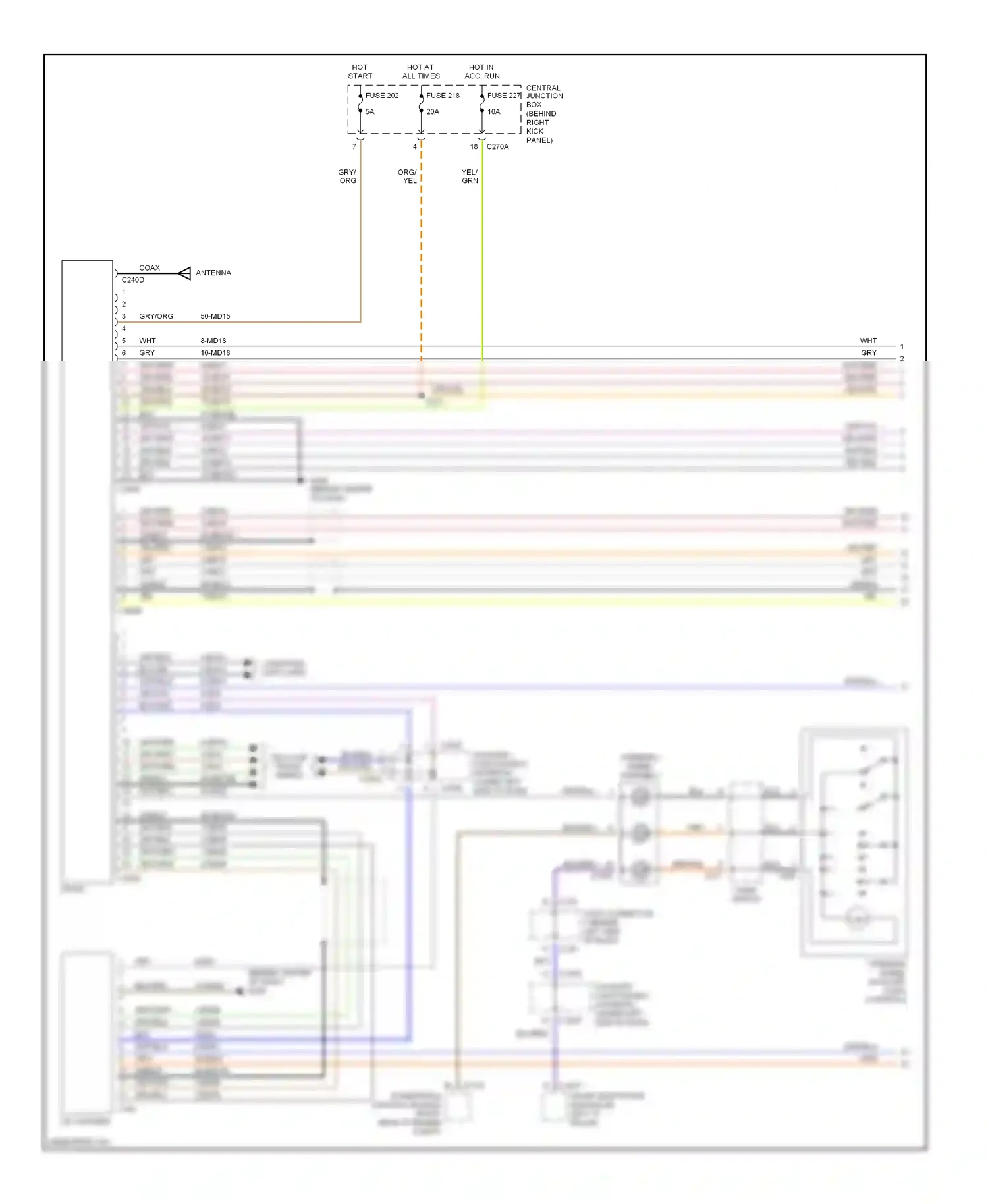 Lincoln LS I (1999-2002) computer data lines wiring diagram  (1 of 1)