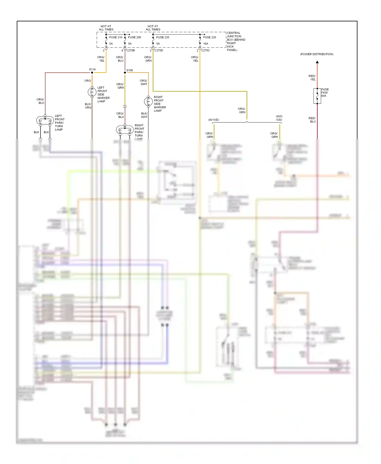 Lincoln LS I (1999-2002) multi- function switch wiring diagram  (1 of 2)