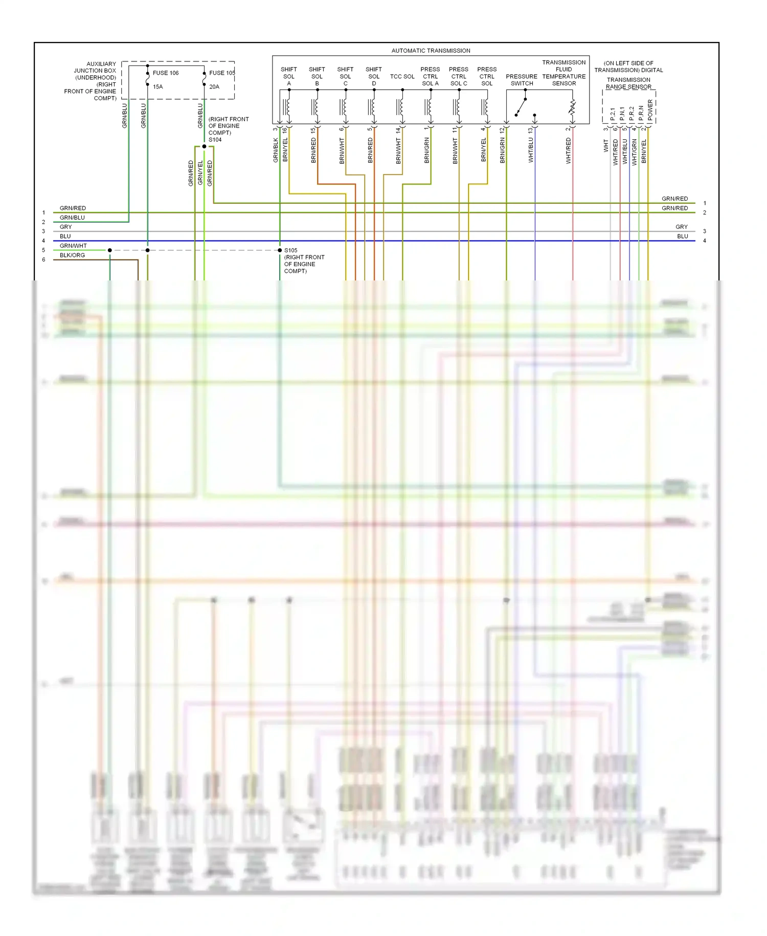 Lincoln LS I (1999-2002) shift sol shift sol shift sol shift sol wiring diagram  (1 of 1)